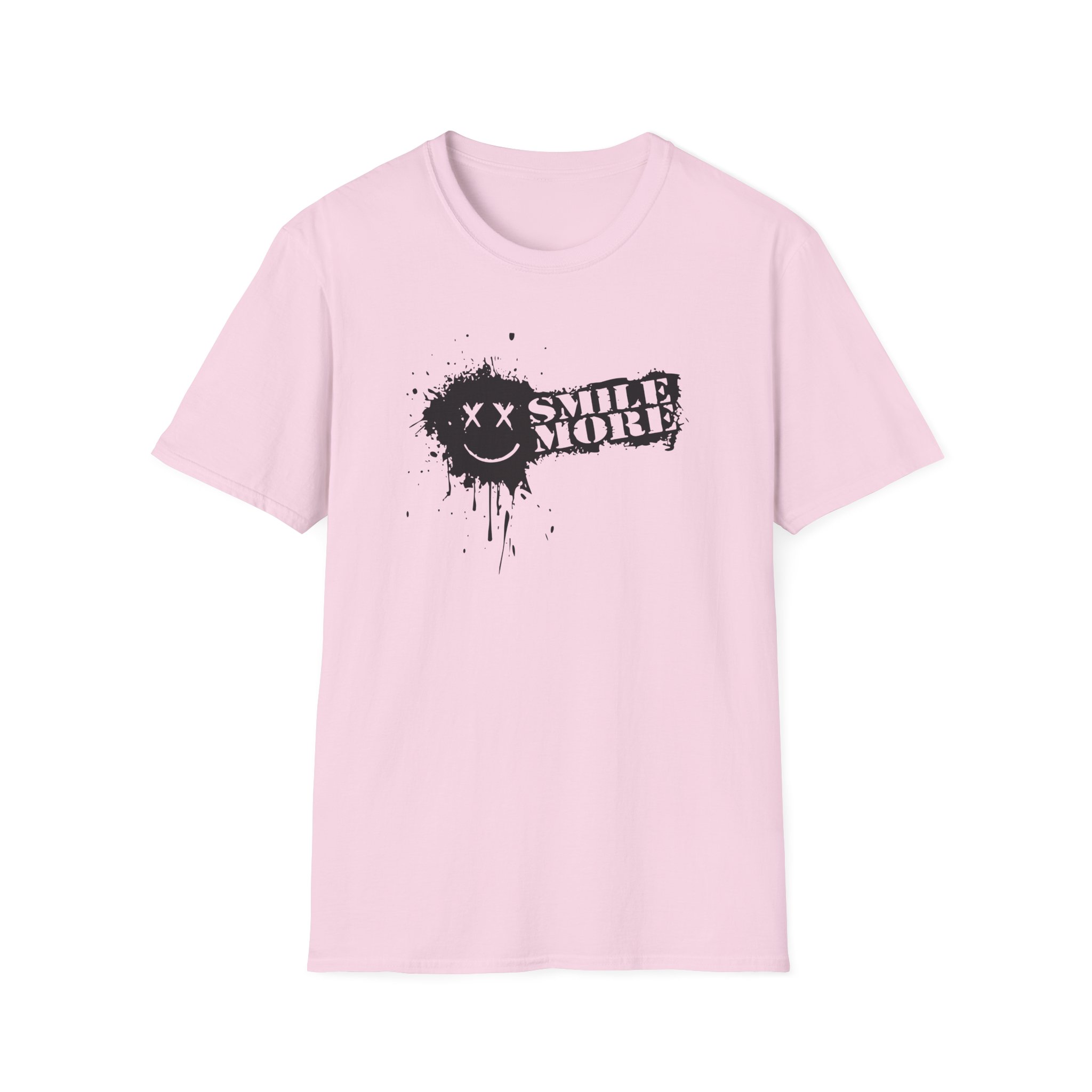 Roman Atwood Smile More Splatter Unisex Softstyle T-Shirt - Image 27