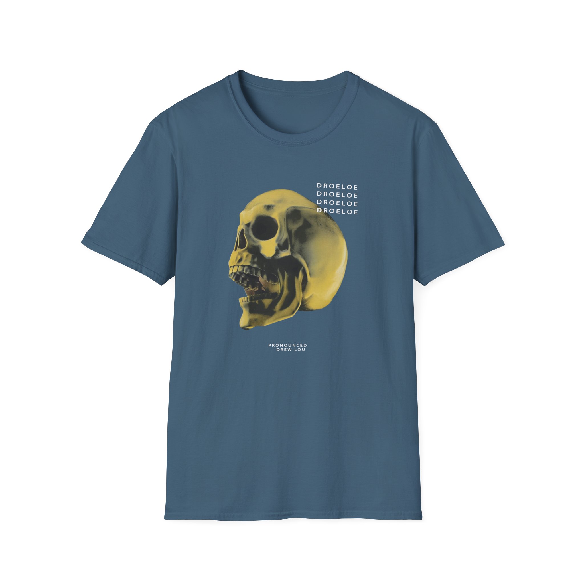 Deadbeats Gold Skull Unisex Softstyle T-Shirt - Image 11