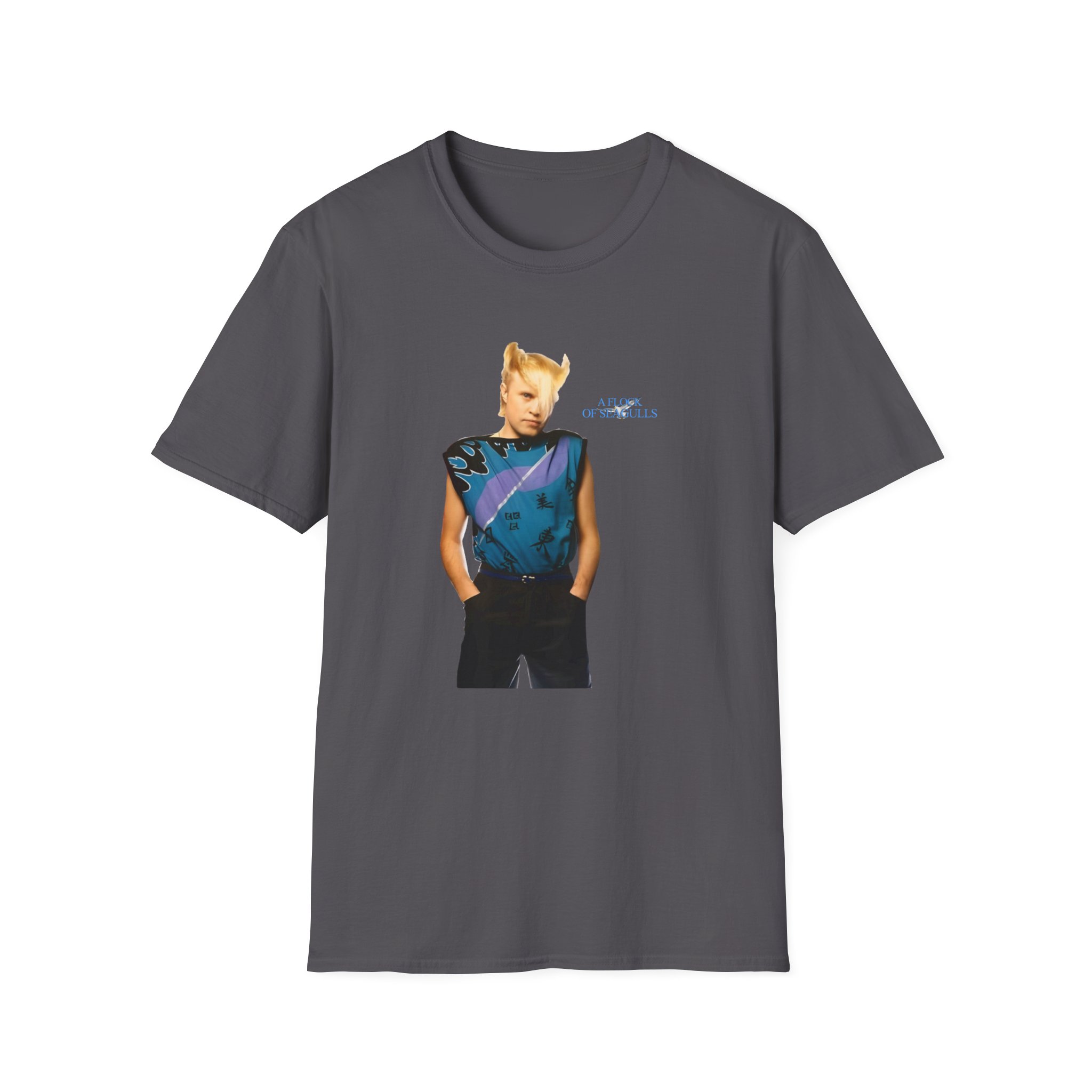 A Flock of Seagulls Mike Score Unisex Softstyle T-Shirt - Image 9
