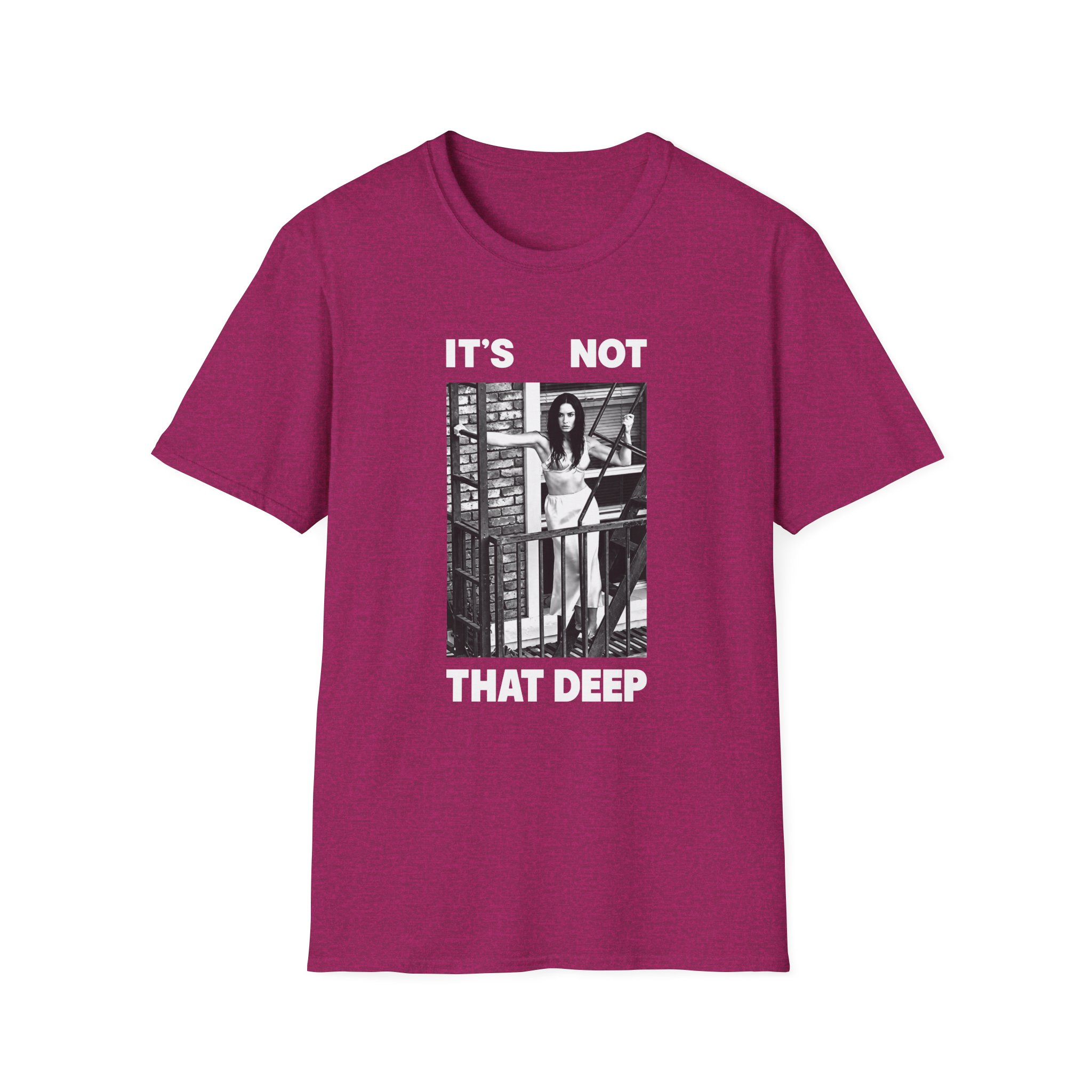 D L It’s Not That Deep Tour Unisex Softstyle T-Shirt - Image 9