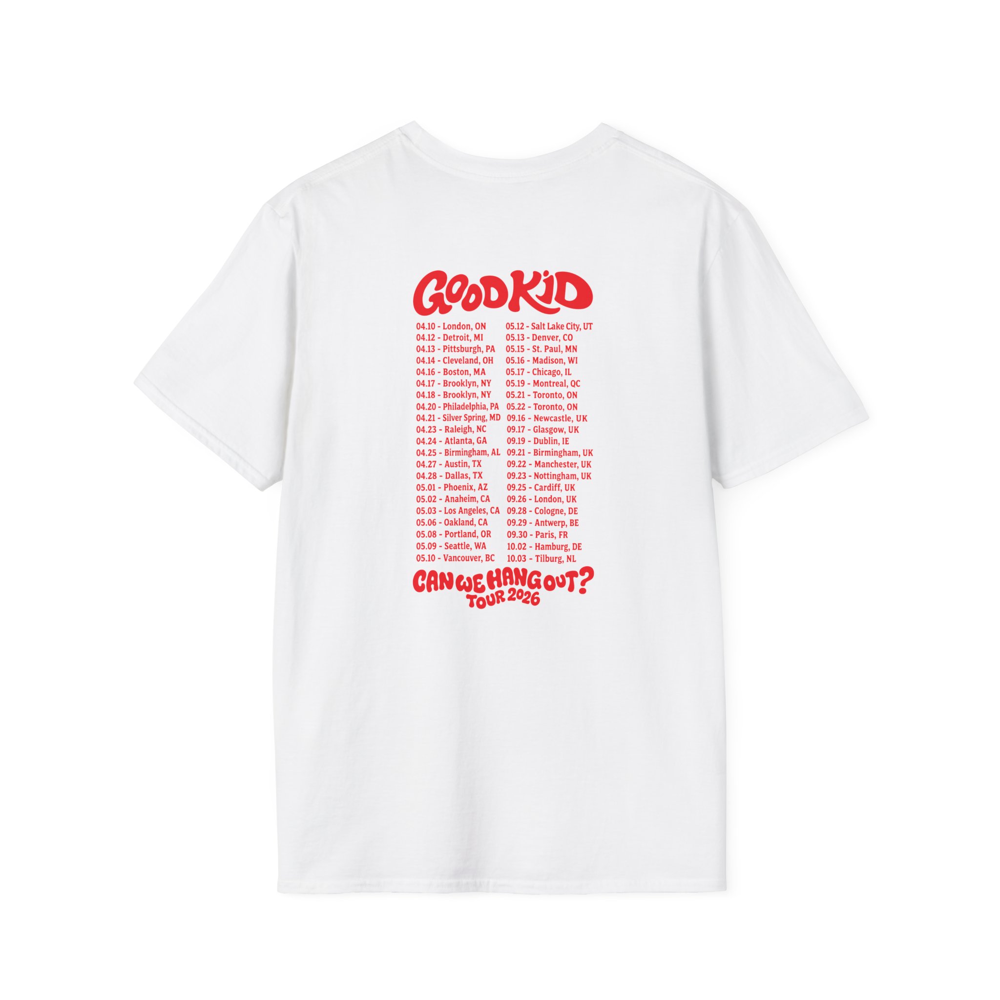 Good Kid Can We Hang Out Unisex Softstyle T-Shirt - Image 2