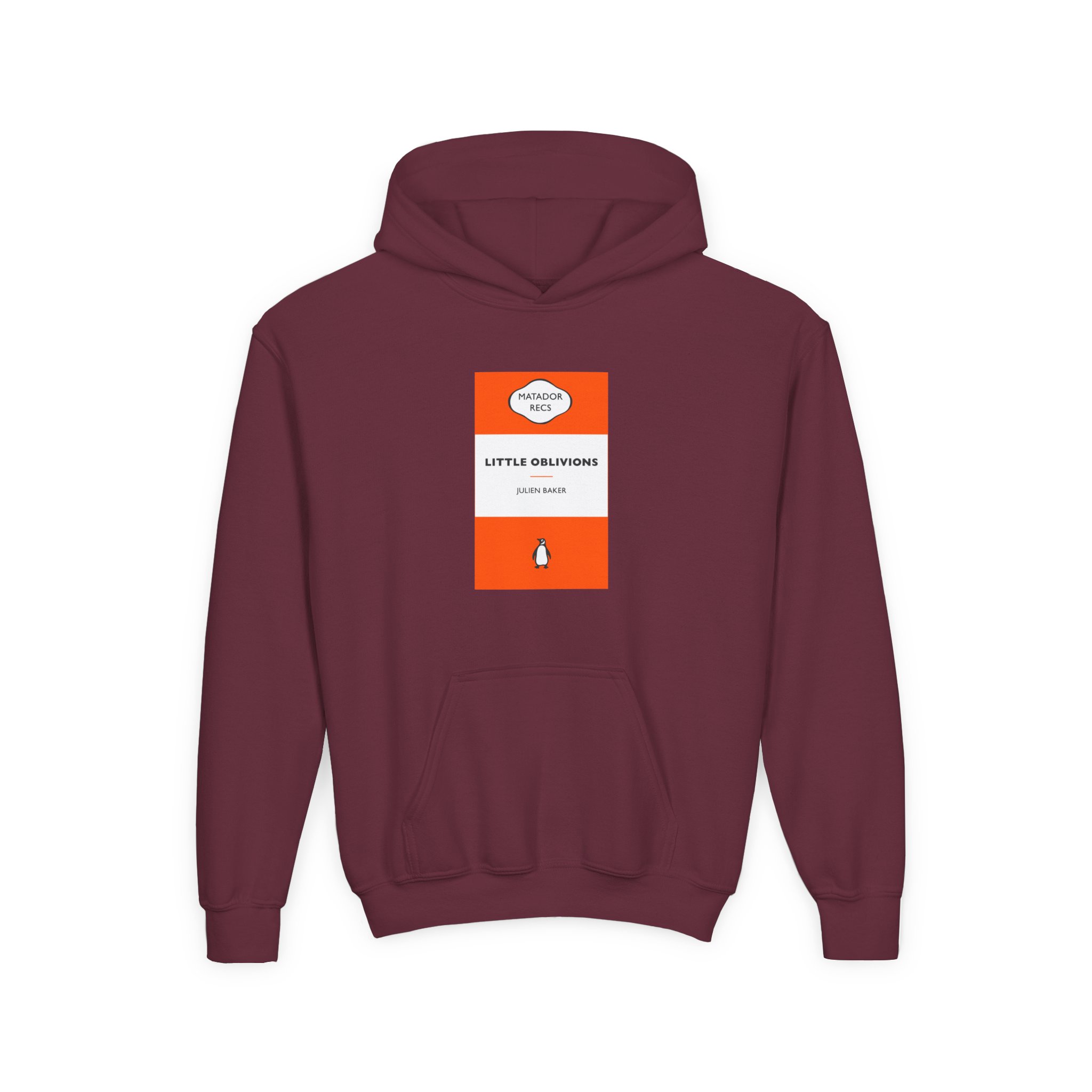 Julien Baker Book Cover Youth Heavy Blend Hooded Sweatshirt - Image 3