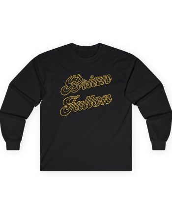 Brian Fallon Gold Text Unisex Ultra Cotton Long Sleeve Tee