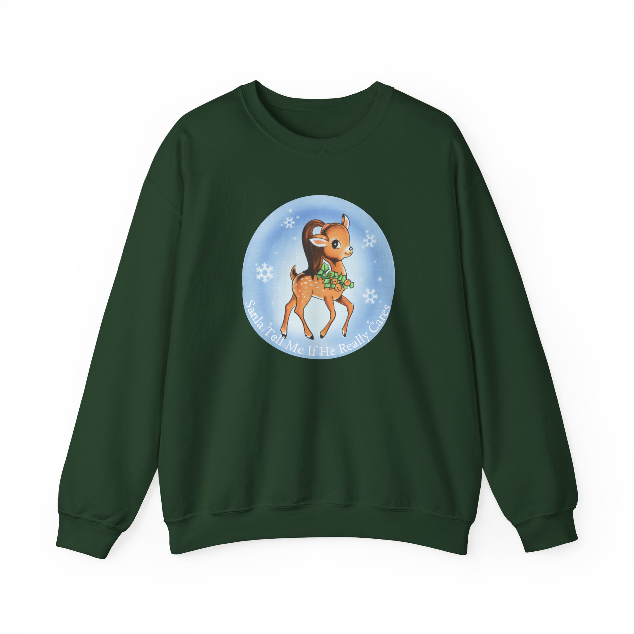 AG Santa Tell Me Unisex Heavy Blend™ Crewneck Sweatshirt - Image 7