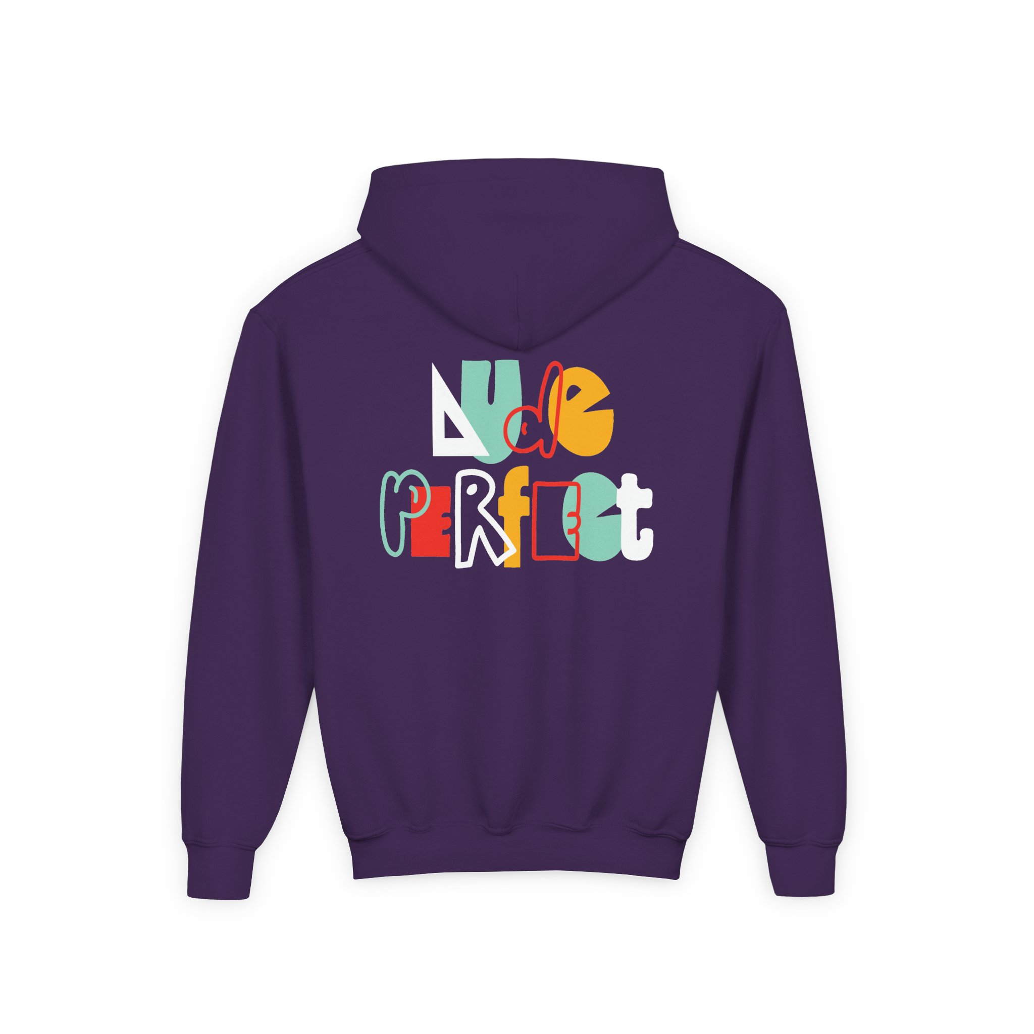 Dude Perfect Shape Youth Heavy Blend Hooded Sweatshirt - Image 14