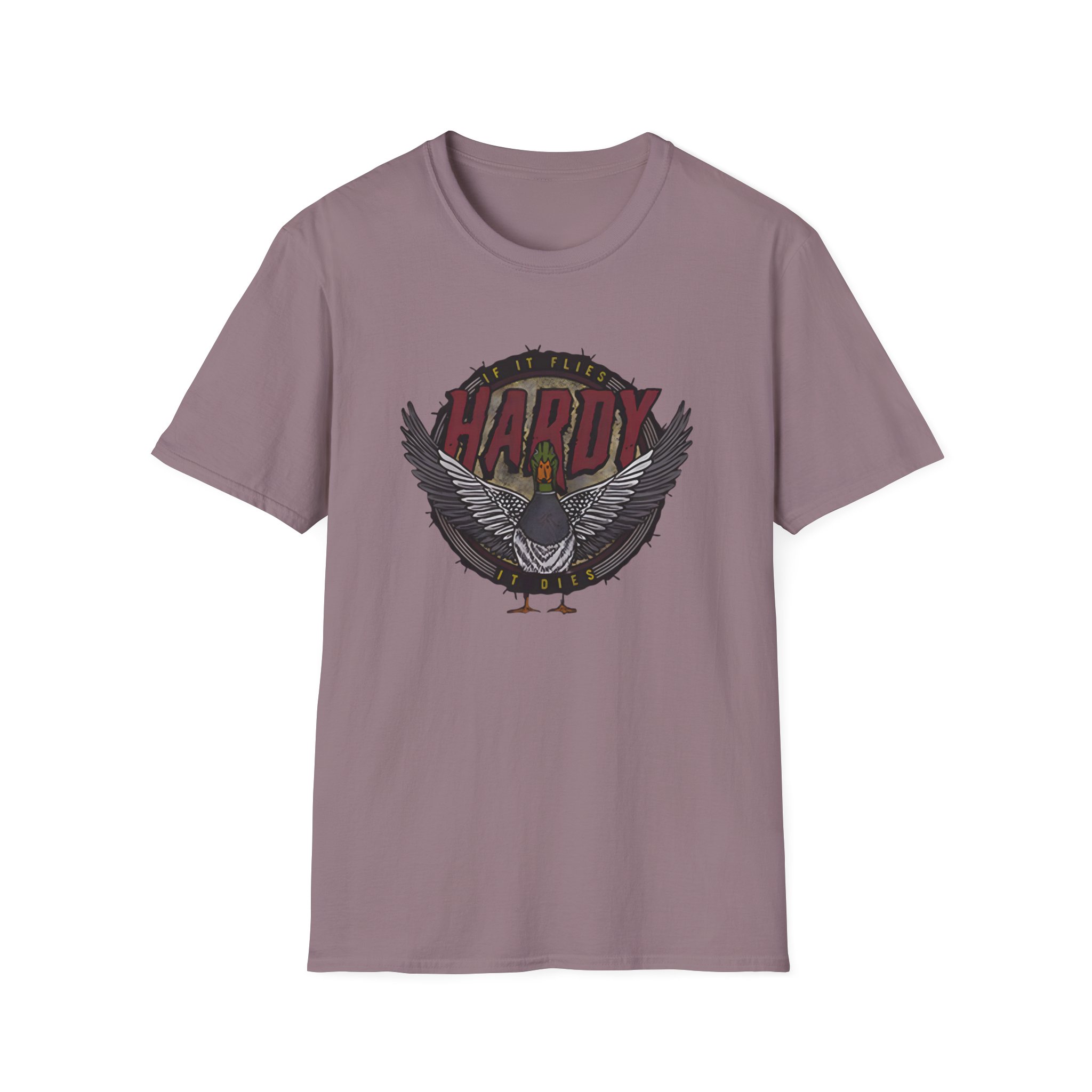Hd if It Flies Unisex Softstyle T-Shirt - Image 27