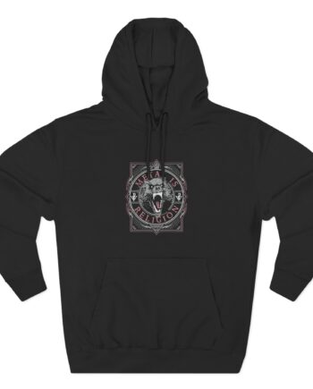 Powerwolf Metal Circle Three-Panel Fleece Hoodie