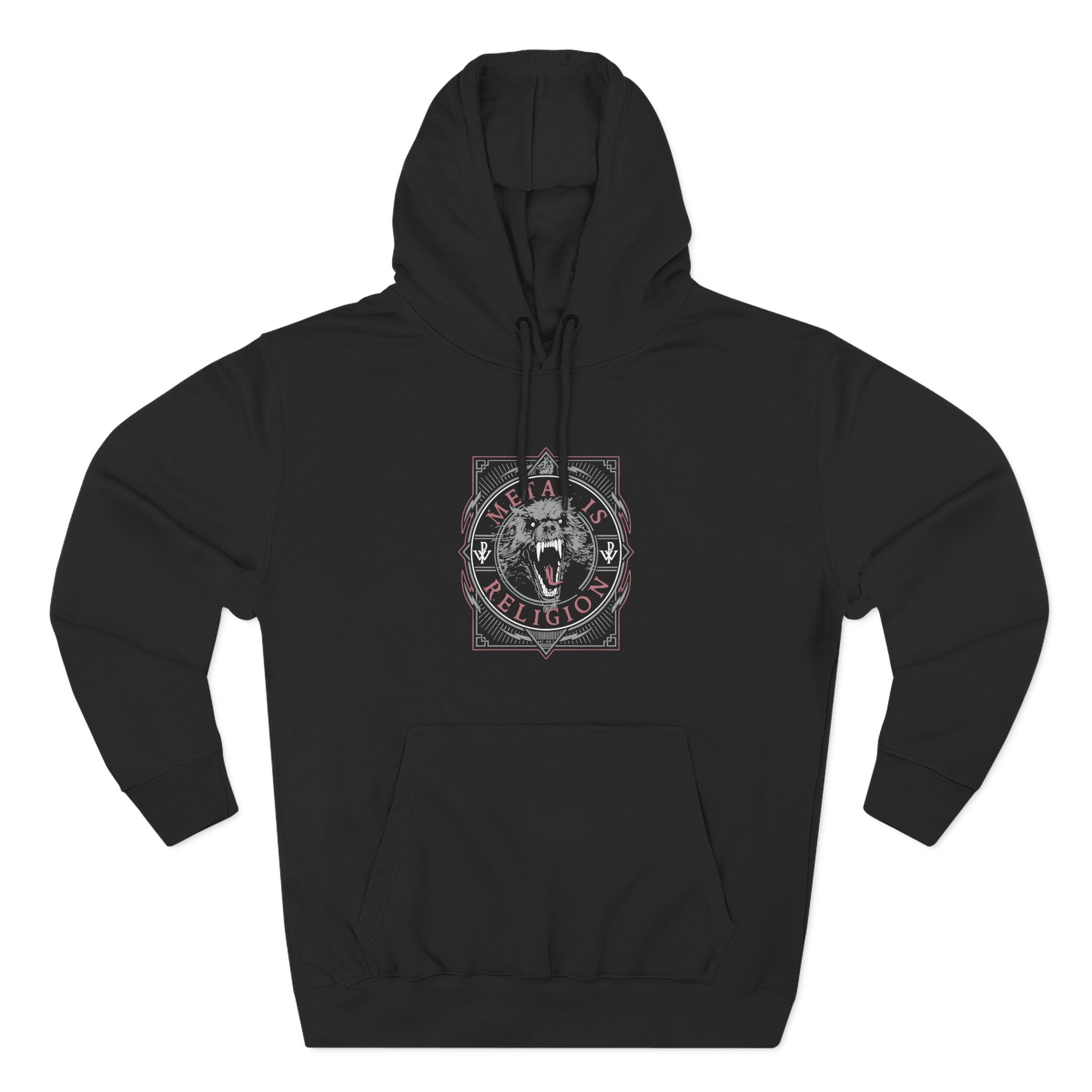 Powerwolf Metal Circle Three-Panel Fleece Hoodie