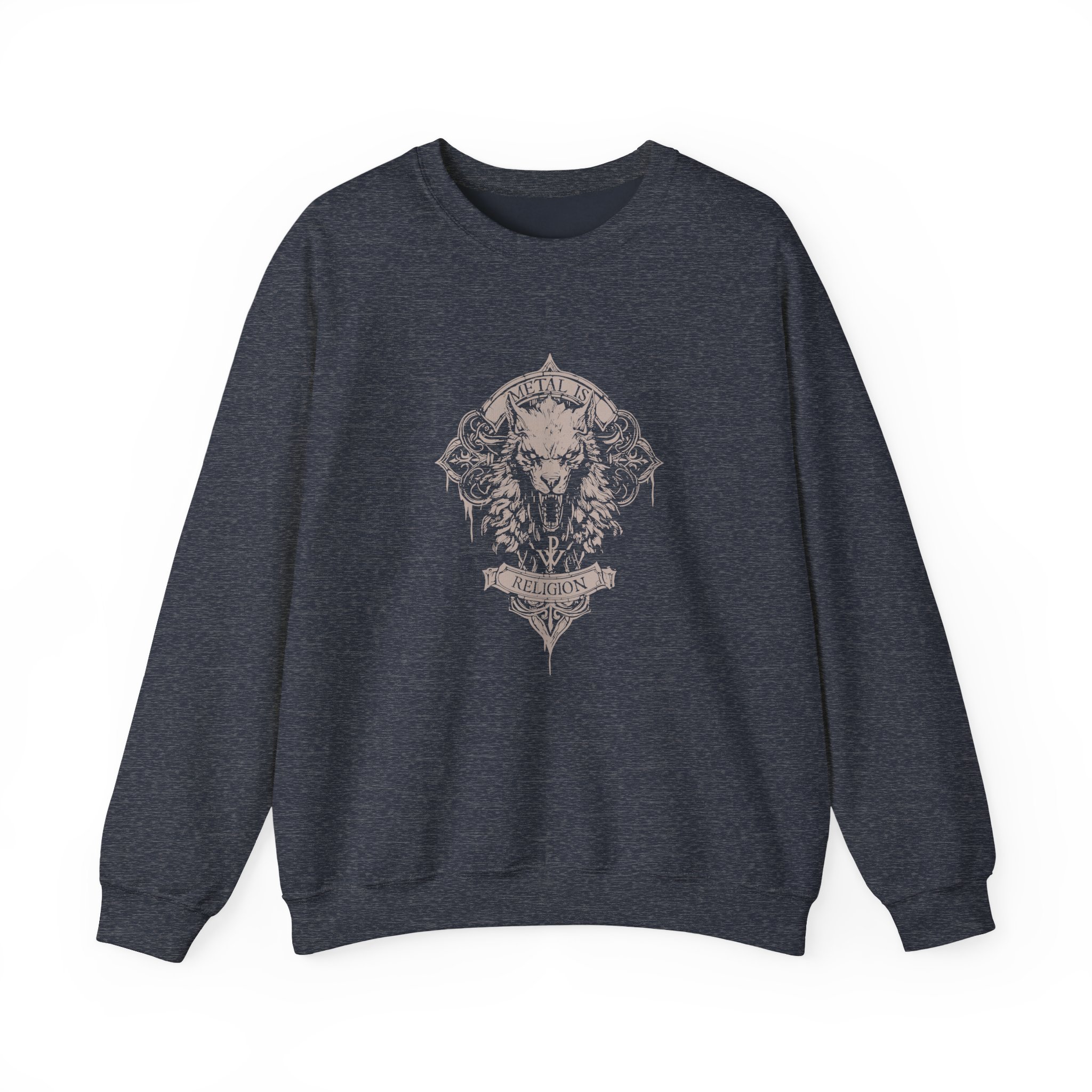 Powerwolf Wolfhead Unisex Heavy Blend™ Crewneck Sweatshirt - Image 13
