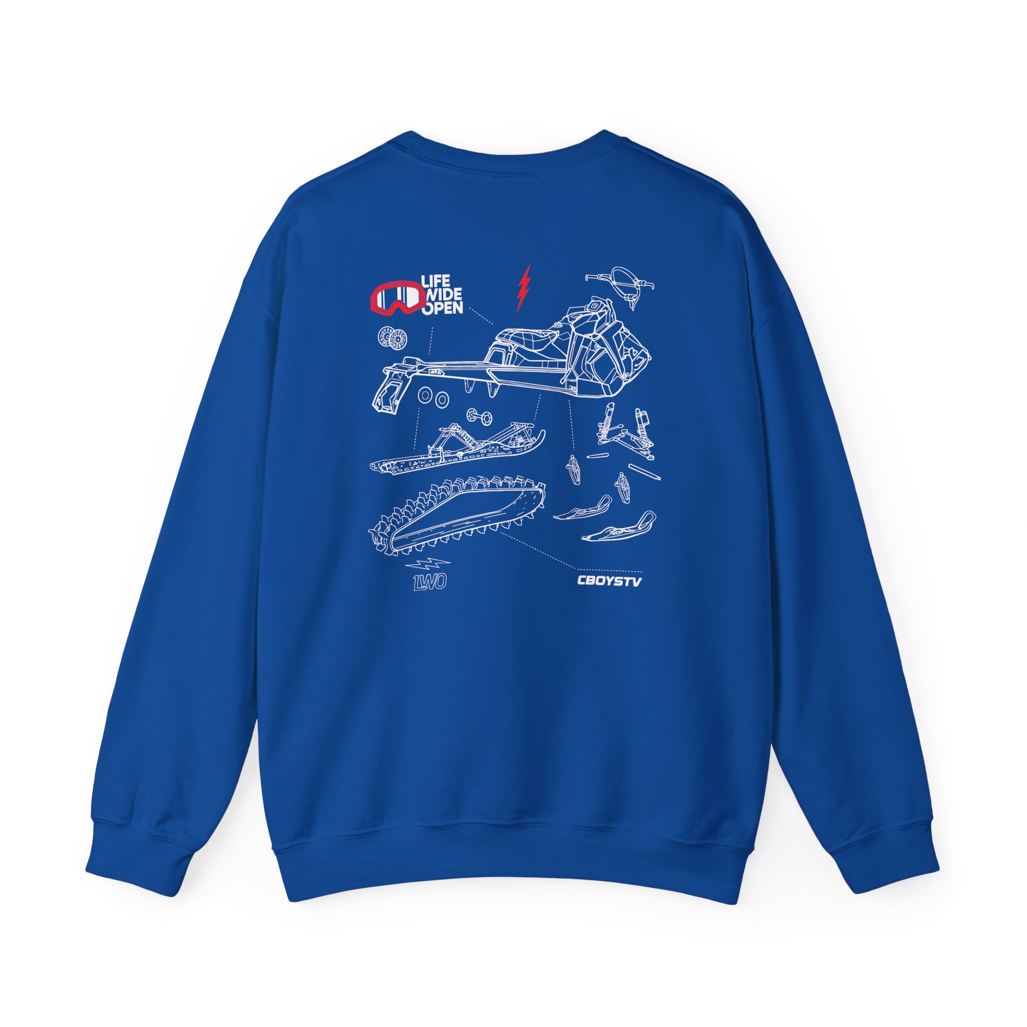 Cboystv Snowmobile Blowup Unisex Heavy Blend™ Crewneck Sweatshirt - Image 18