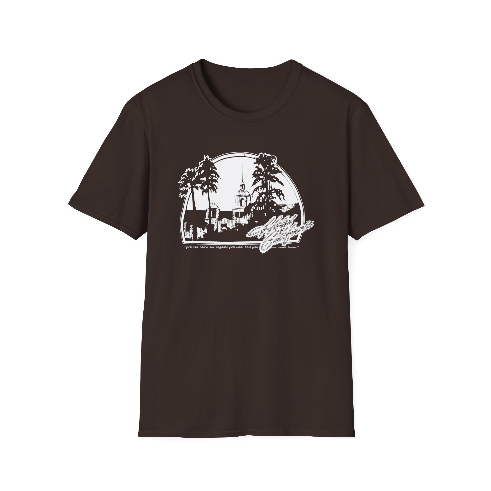 The Eagles Hotel California Unisex Softstyle T-Shirt - Image 3