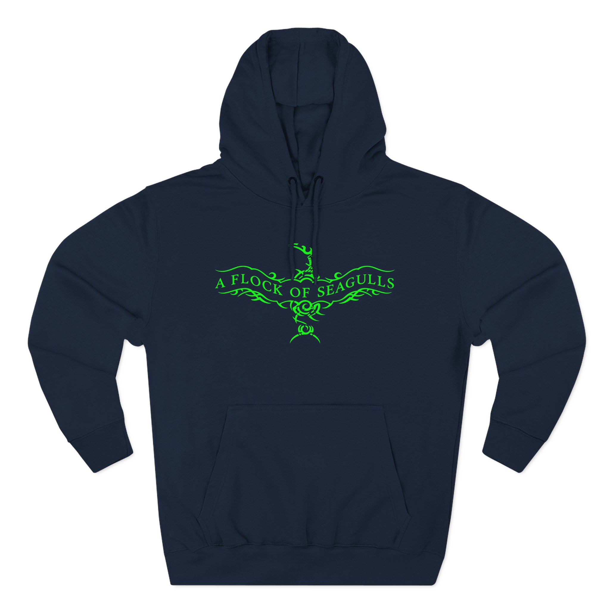 A Flock of Seagulls Logo Three-Panel Fleece Hoodie - Image 7
