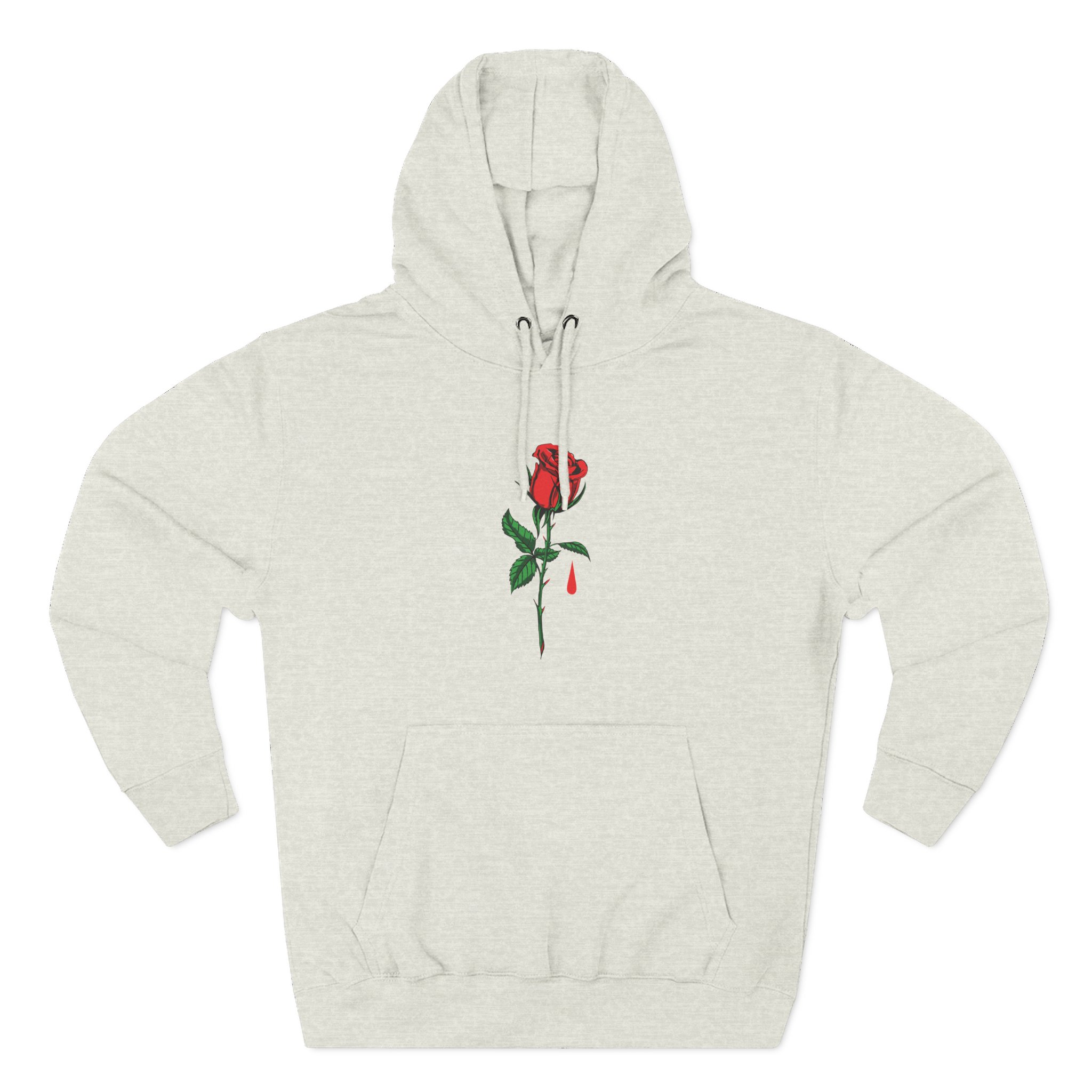 Blue October Big Rose Three-Panel Fleece Hoodie - Image 9