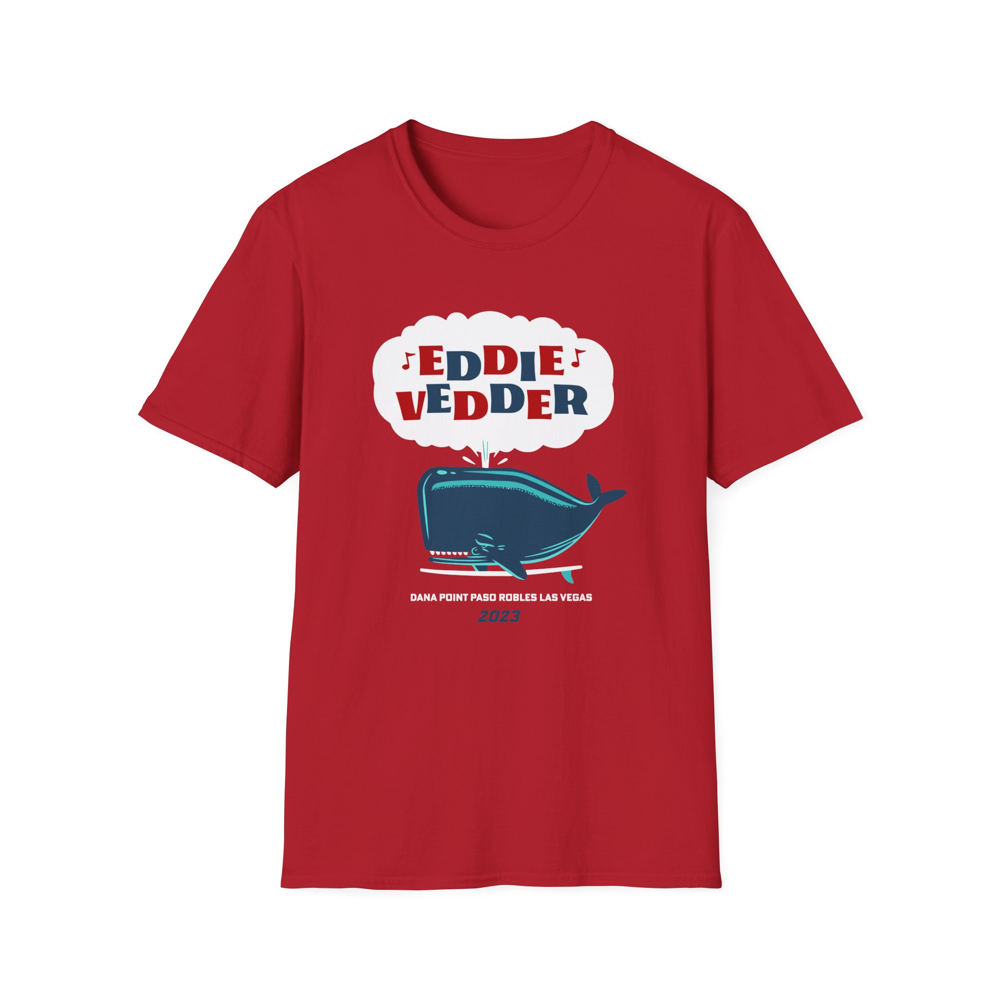 Eddie Vedder Whale Unisex Softstyle T-Shirt - Image 27