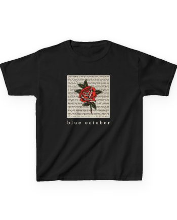 Blue October Rose Lyric Kids Heavy Cotton™ Tee
