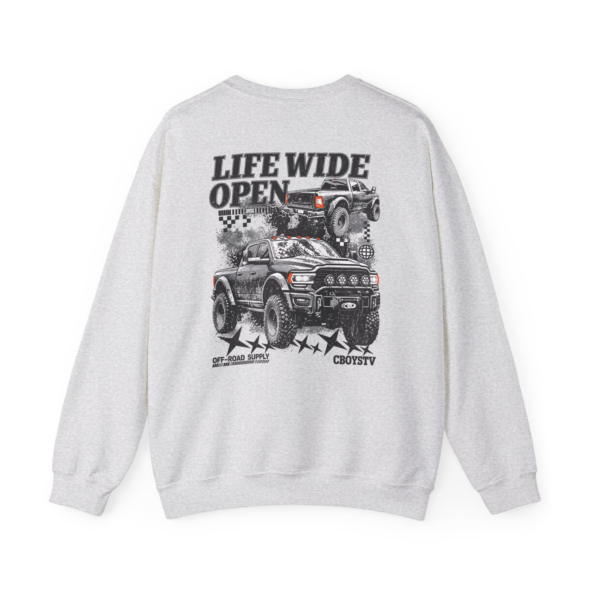 Cboystv Prospector Whiteout Unisex Heavy Blend™ Crewneck Sweatshirt - Image 4