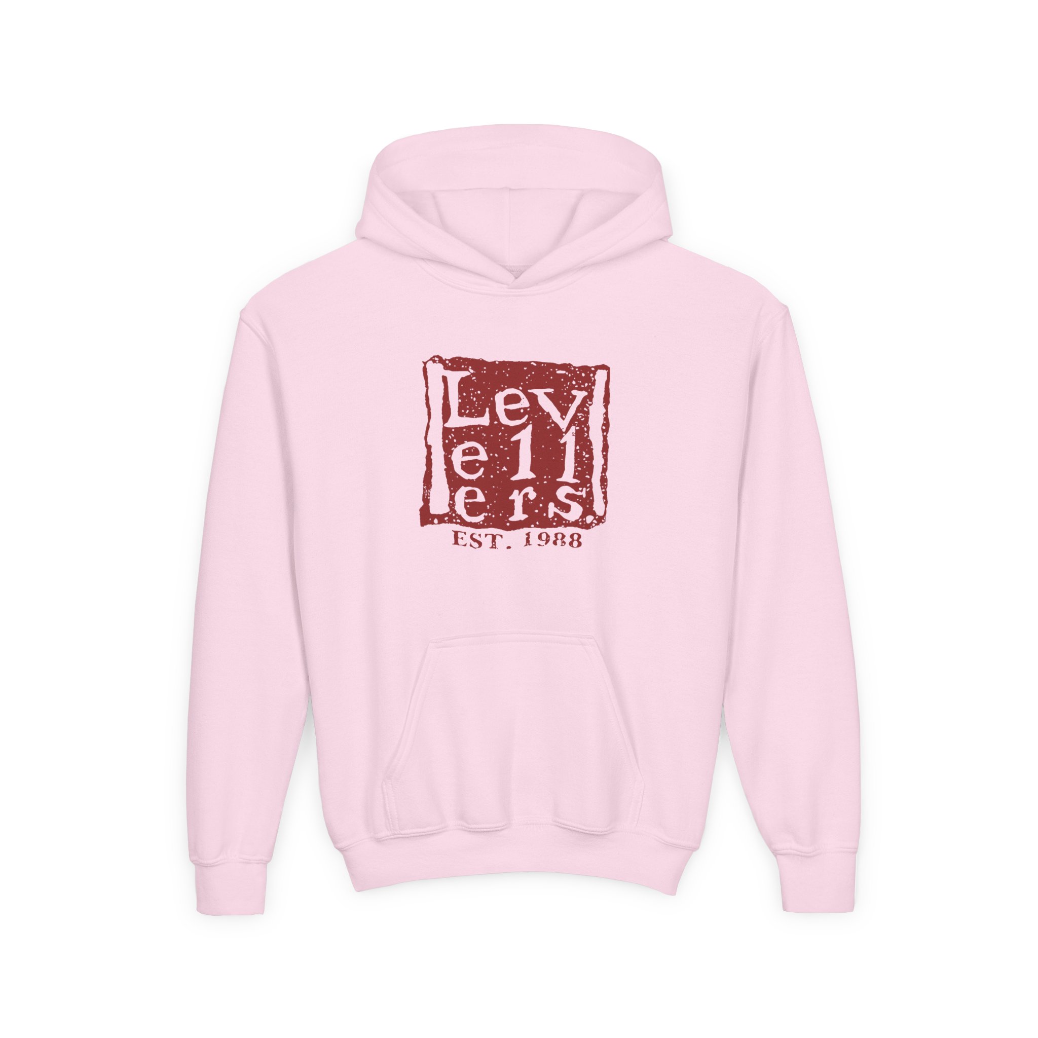 Levellers Logo Youth Heavy Blend Hooded Sweatshirt - Image 9