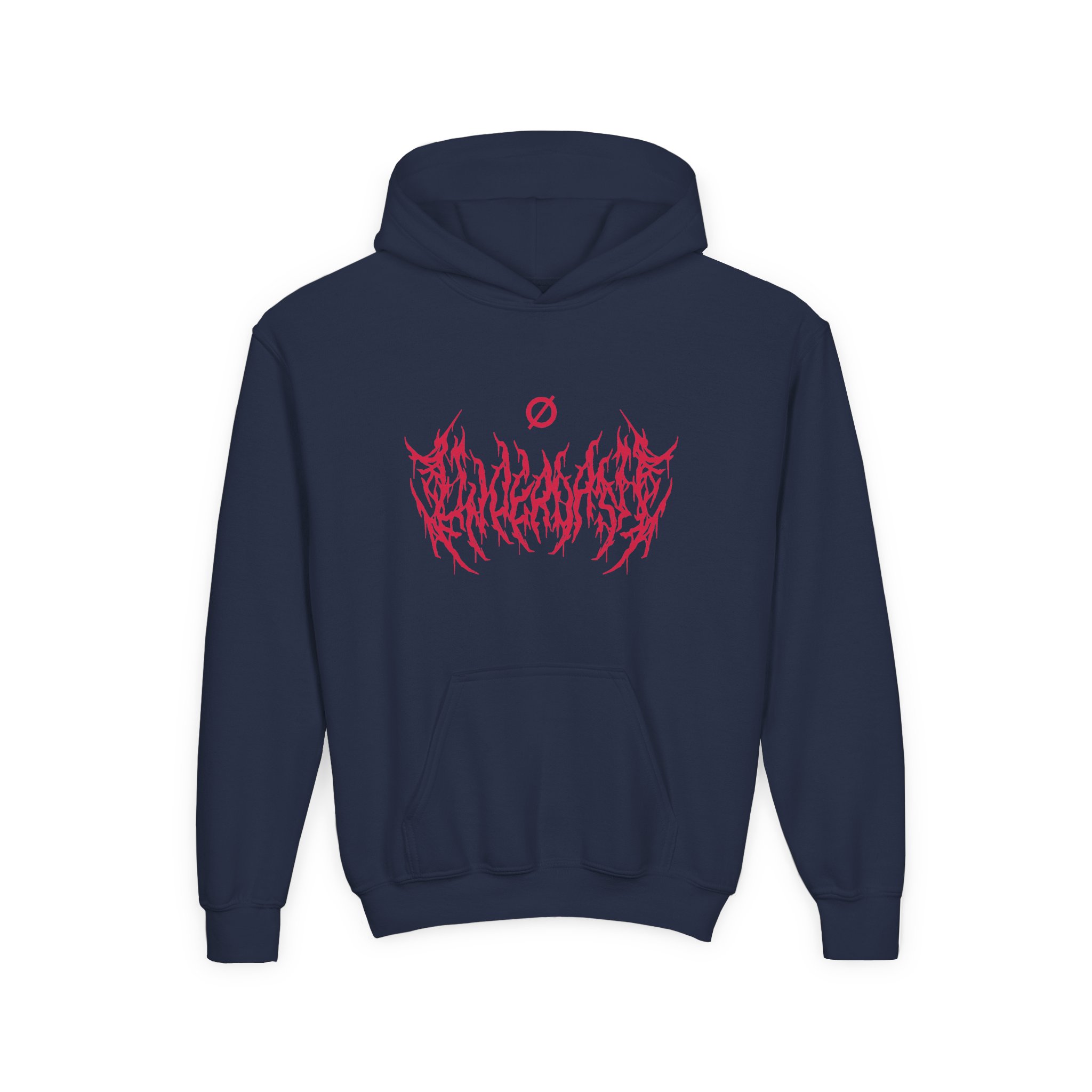 Underoath Metal Logo Youth Heavy Blend Hooded Sweatshirt - Image 5
