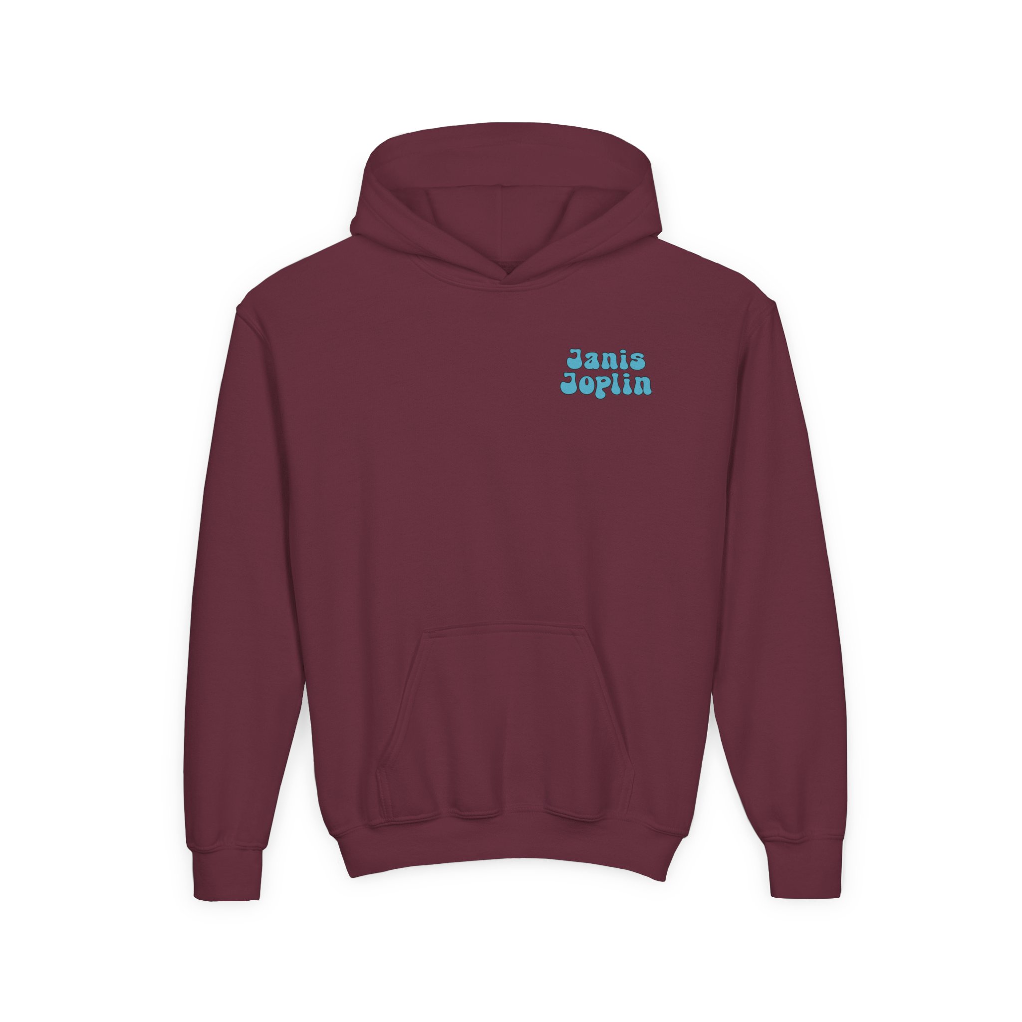 Janis Joplin Sherpa Fleece Youth Heavy Blend Hooded Sweatshirt - Image 5