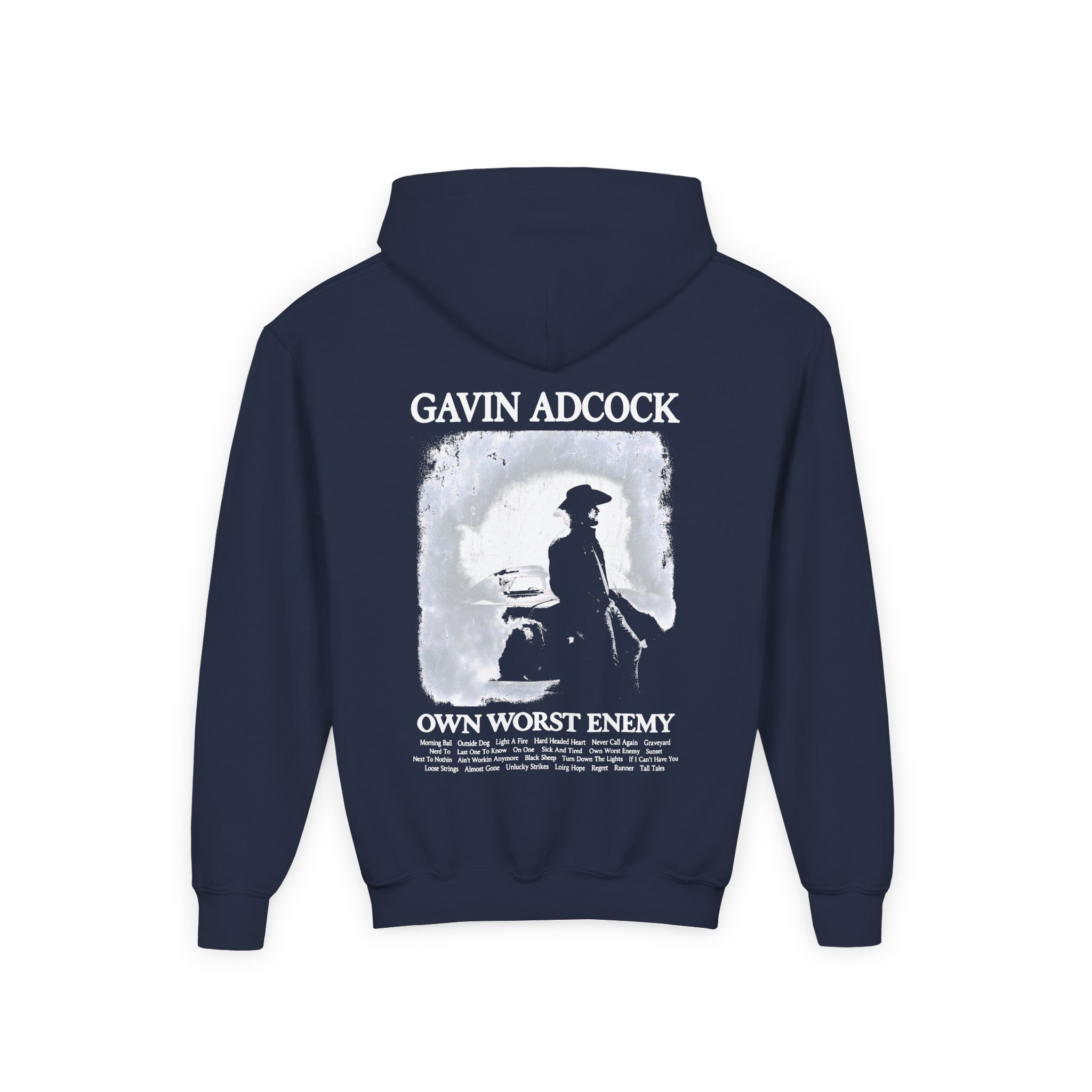 Gavin Adcock My Own Worst Enemy Youth Heavy Blend Hooded Sweatshirt - Image 8