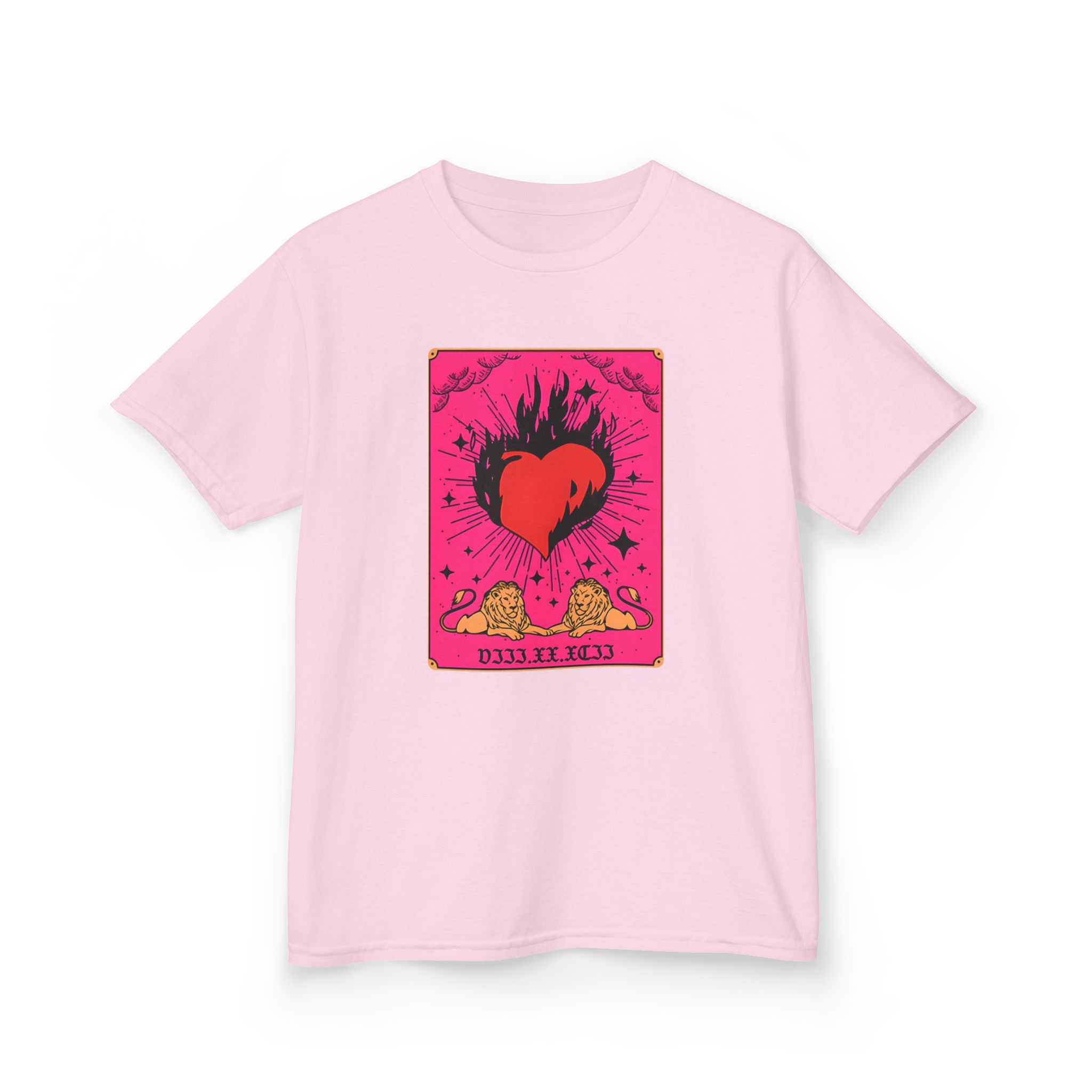 D L Burning Heart Kids Heavy Cotton™ Tee - Image 7