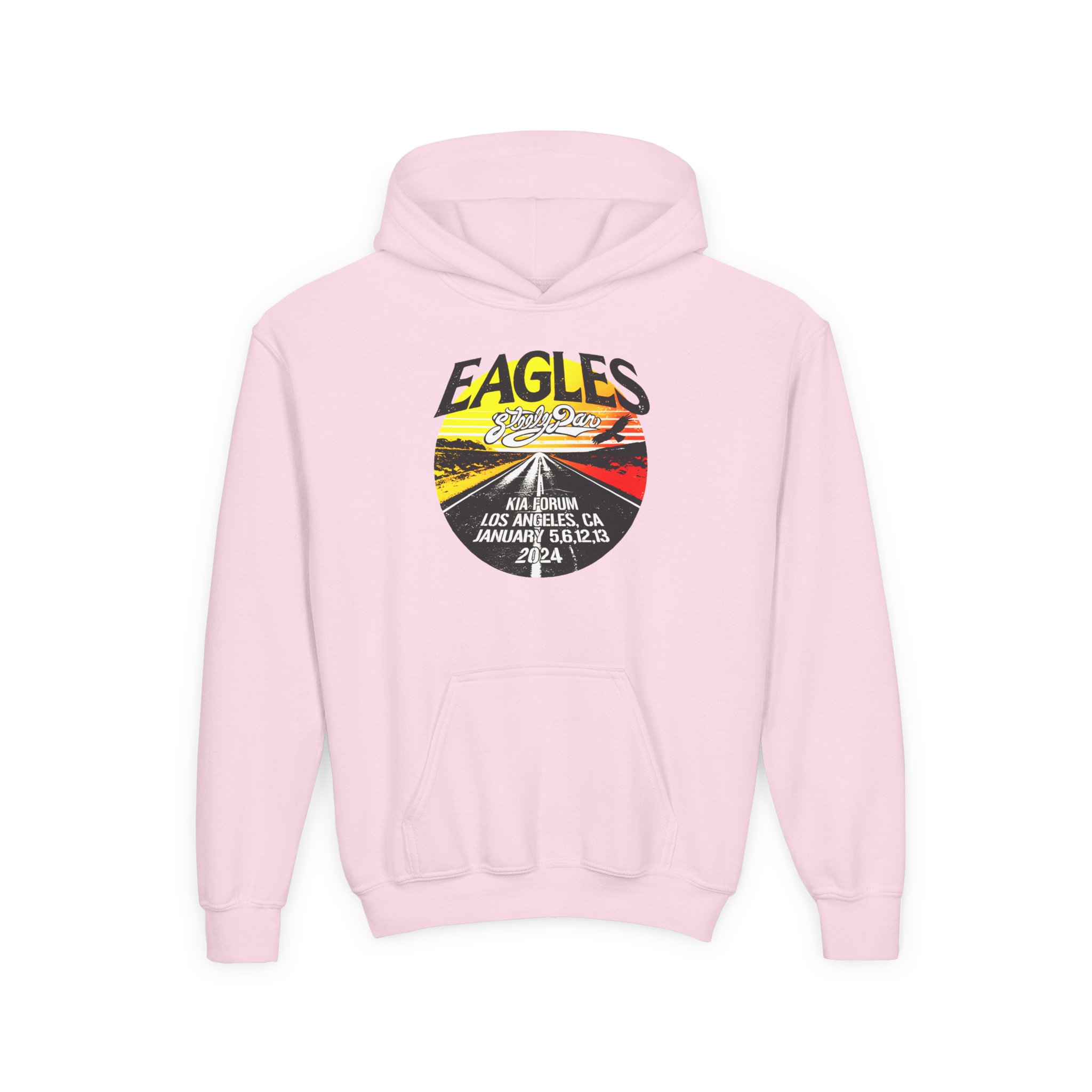 Youth The Eagles Sphere 2024 / 2025 Sunset Heavy Blend Hooded Sweatshirt - Image 9