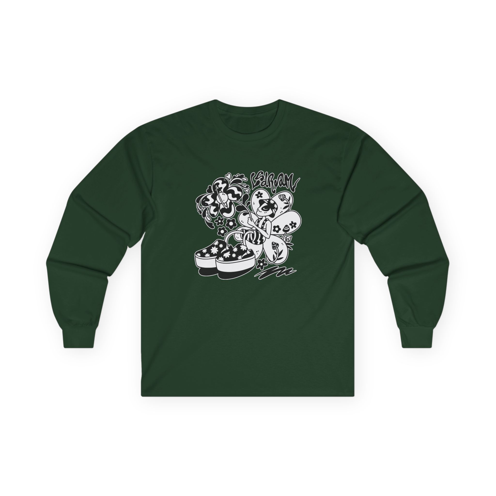 Lsdream Intergalactic Bloom Unisex Ultra Cotton Long Sleeve Tee - Image 7