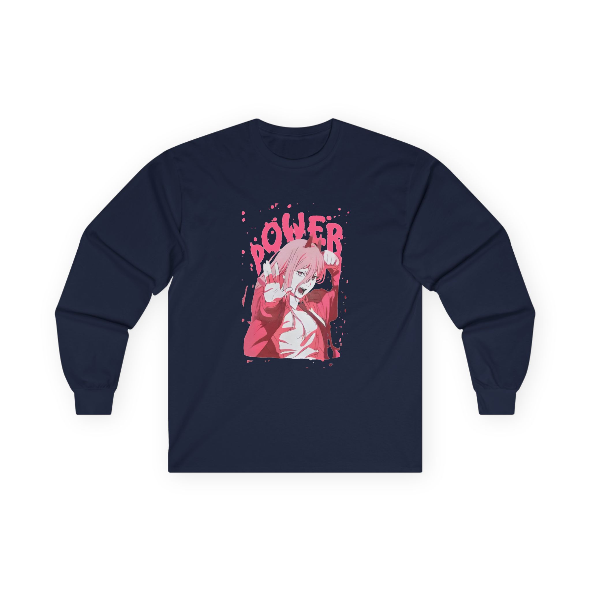 Chainsaw Man Power Splatter Unisex Ultra Cotton Long Sleeve Tee - Image 9