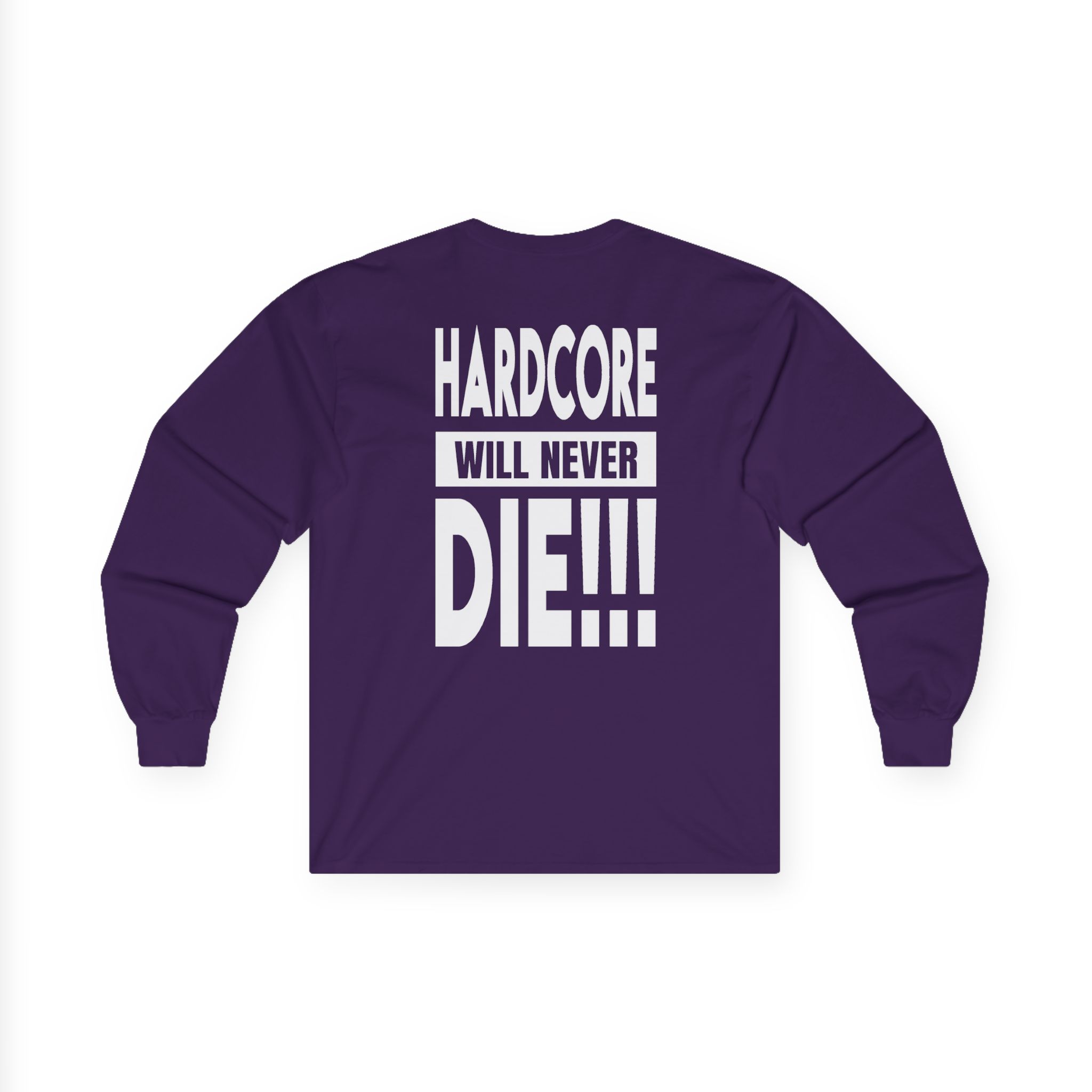Thunderdome Hardcore Will Never Die Unisex Ultra Cotton Long Sleeve Tee - Image 8