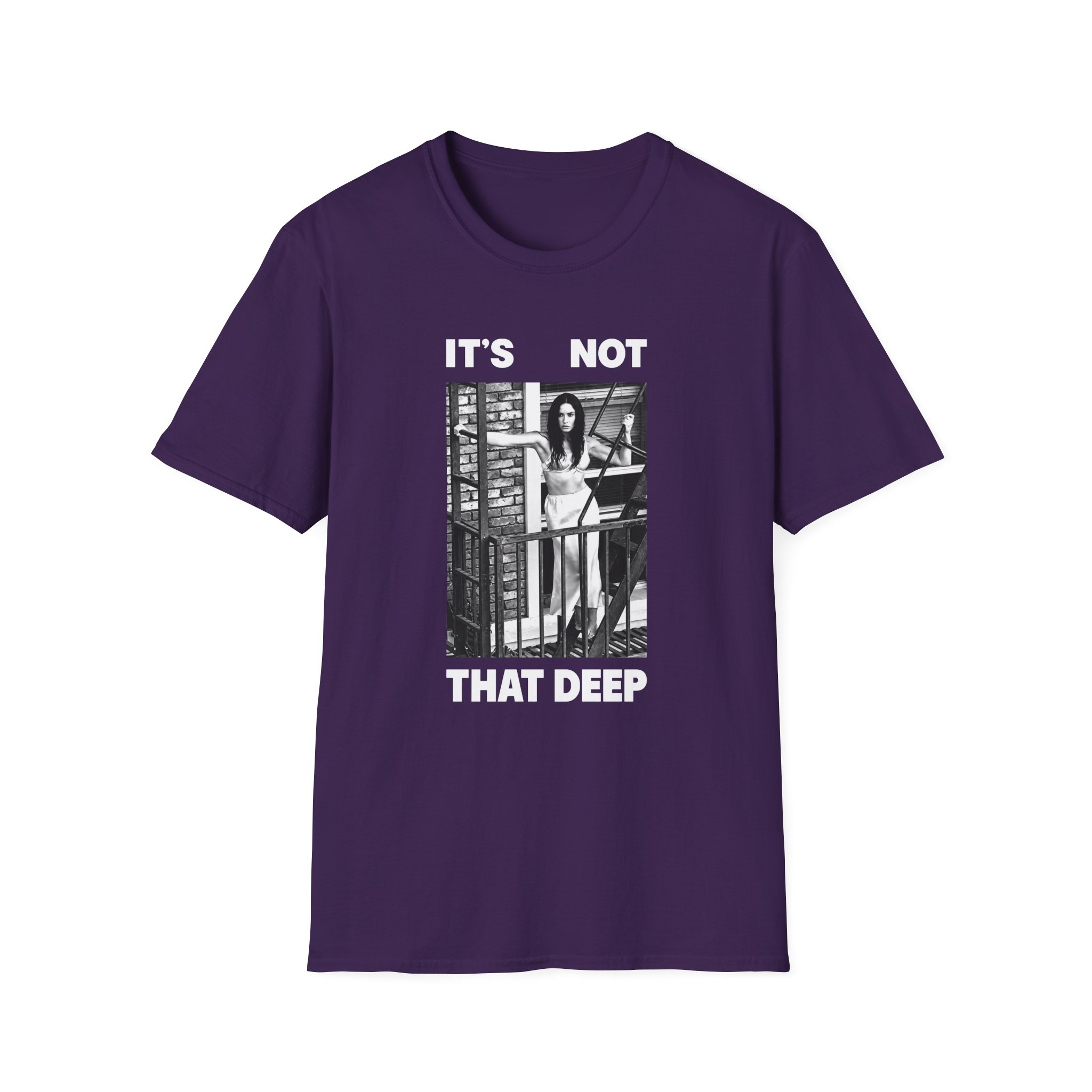 D L It’s Not That Deep Tour Unisex Softstyle T-Shirt - Image 15