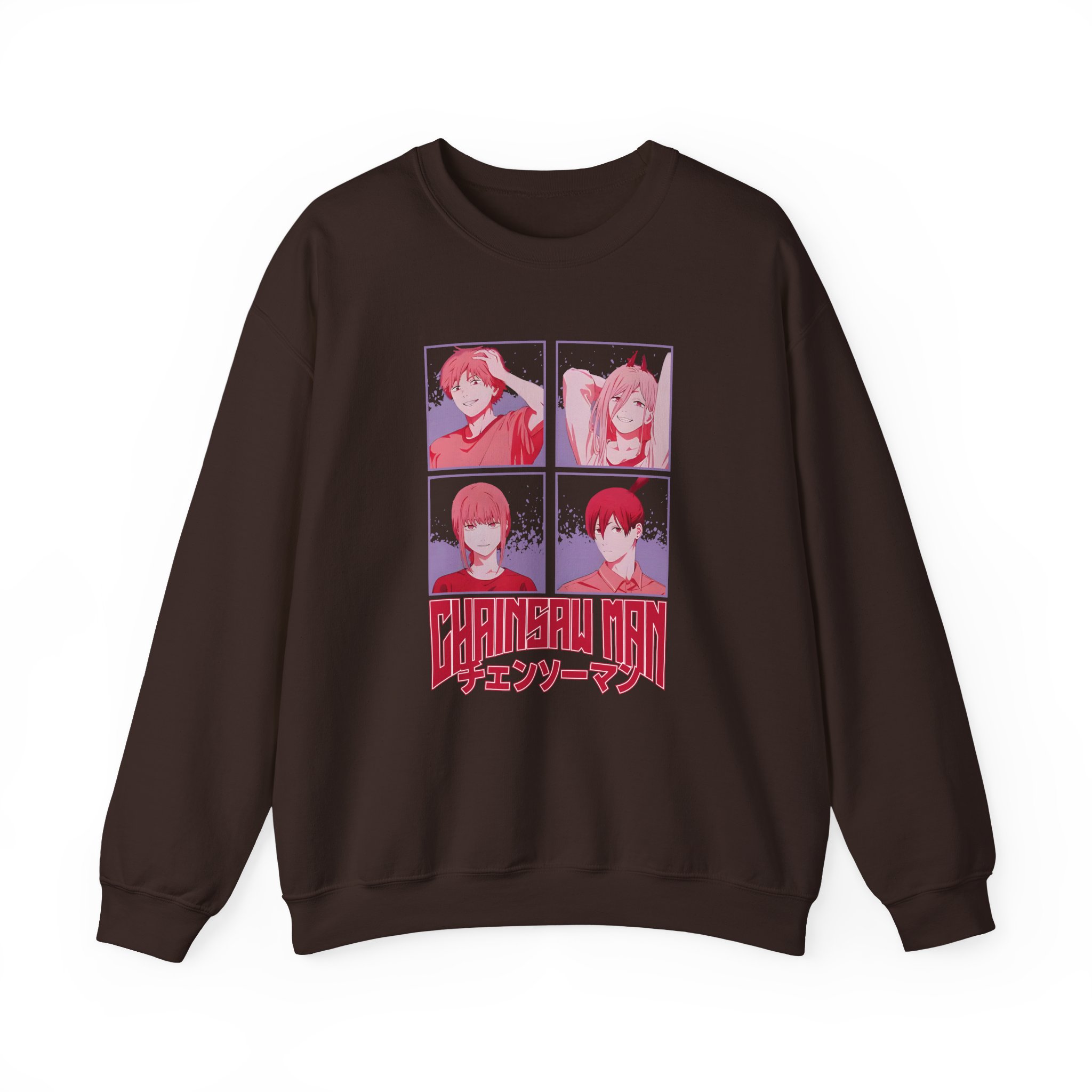 Chainsaw Man Tonal Group Unisex Heavy Blend™ Crewneck Sweatshirt - Image 3