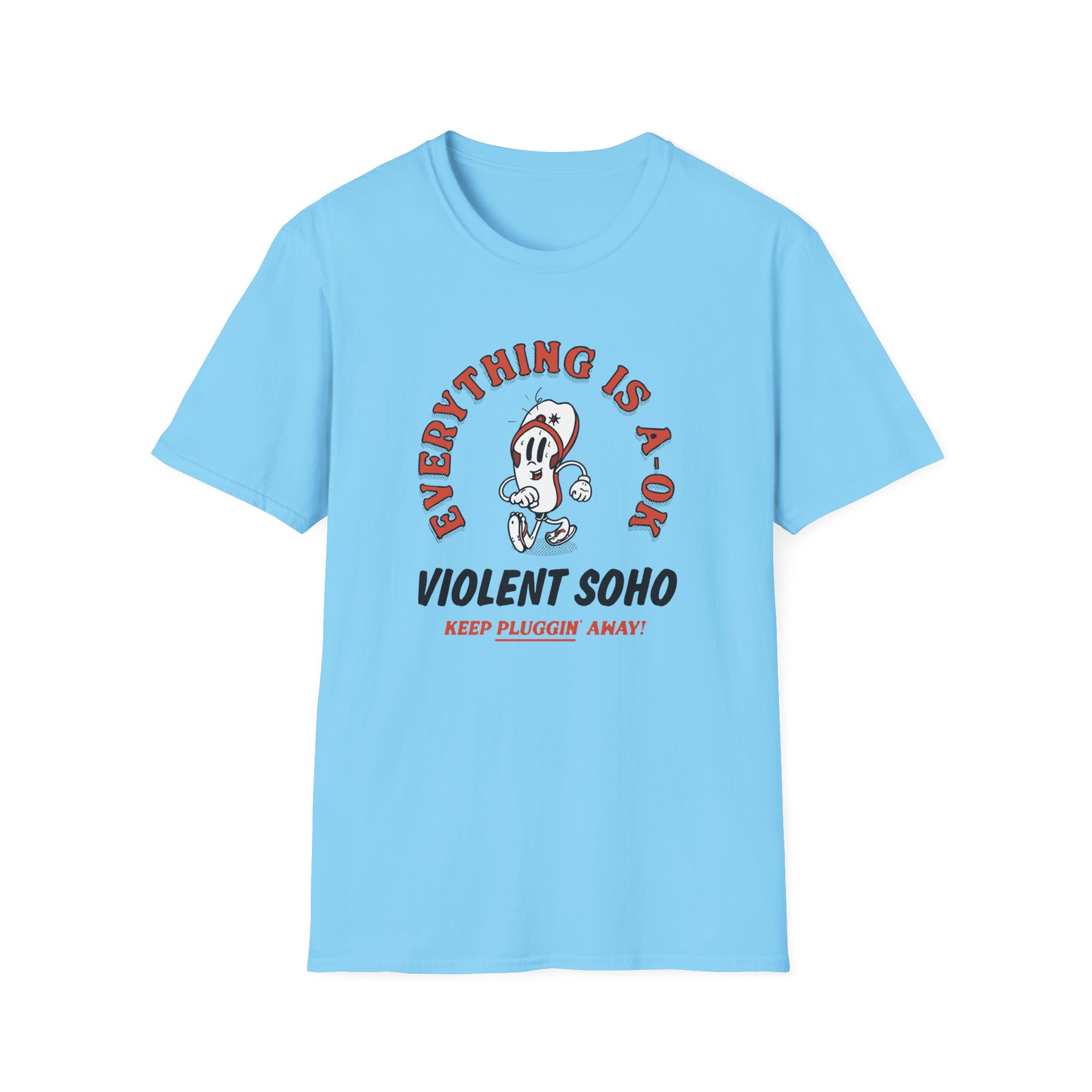 Violent Soho Keep on Pluggin Unisex Softstyle T-Shirt - Image 17