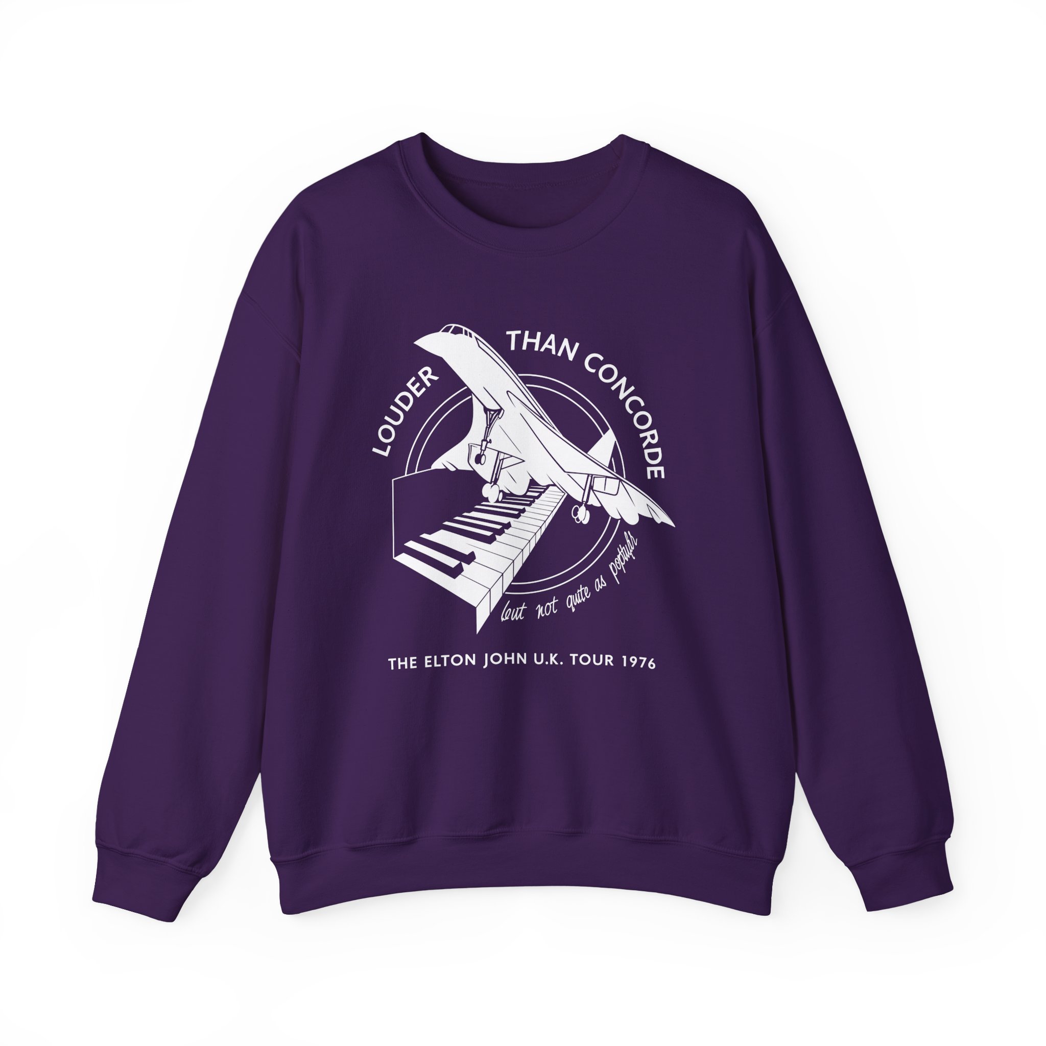 Ej Farewell Vintage Louder Than Concorde Unisex Heavy Blend™ Crewneck Sweatshirt - Image 23
