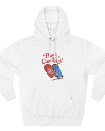 Chat Pile Chat Rat Three-Panel Fleece Hoodie