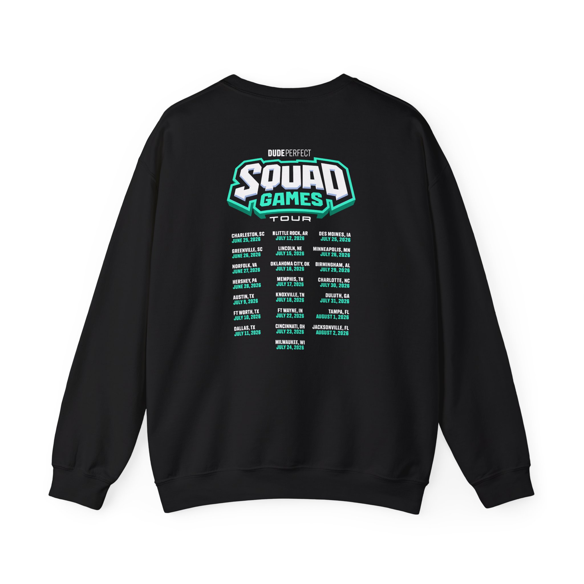 Dude Perfect Squad Games Tour Unisex Heavy Blend™ Crewneck Sweatshirt - Image 2