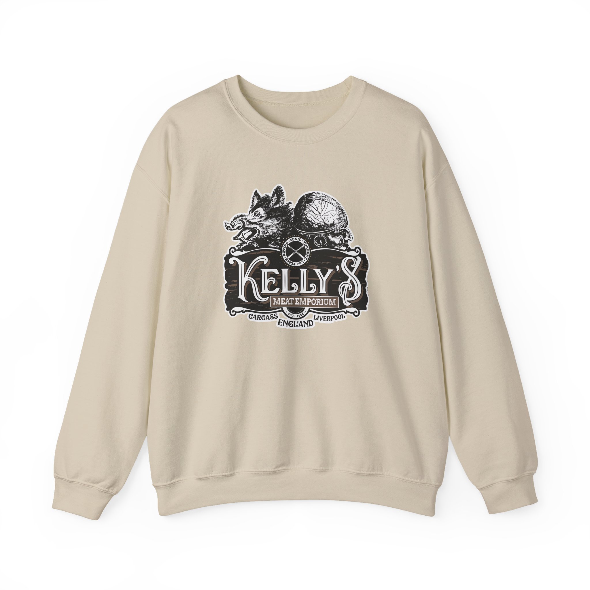 Carcass Kelly's Meat Emporium Unisex Heavy Blend™ Crewneck Sweatshirt - Image 3