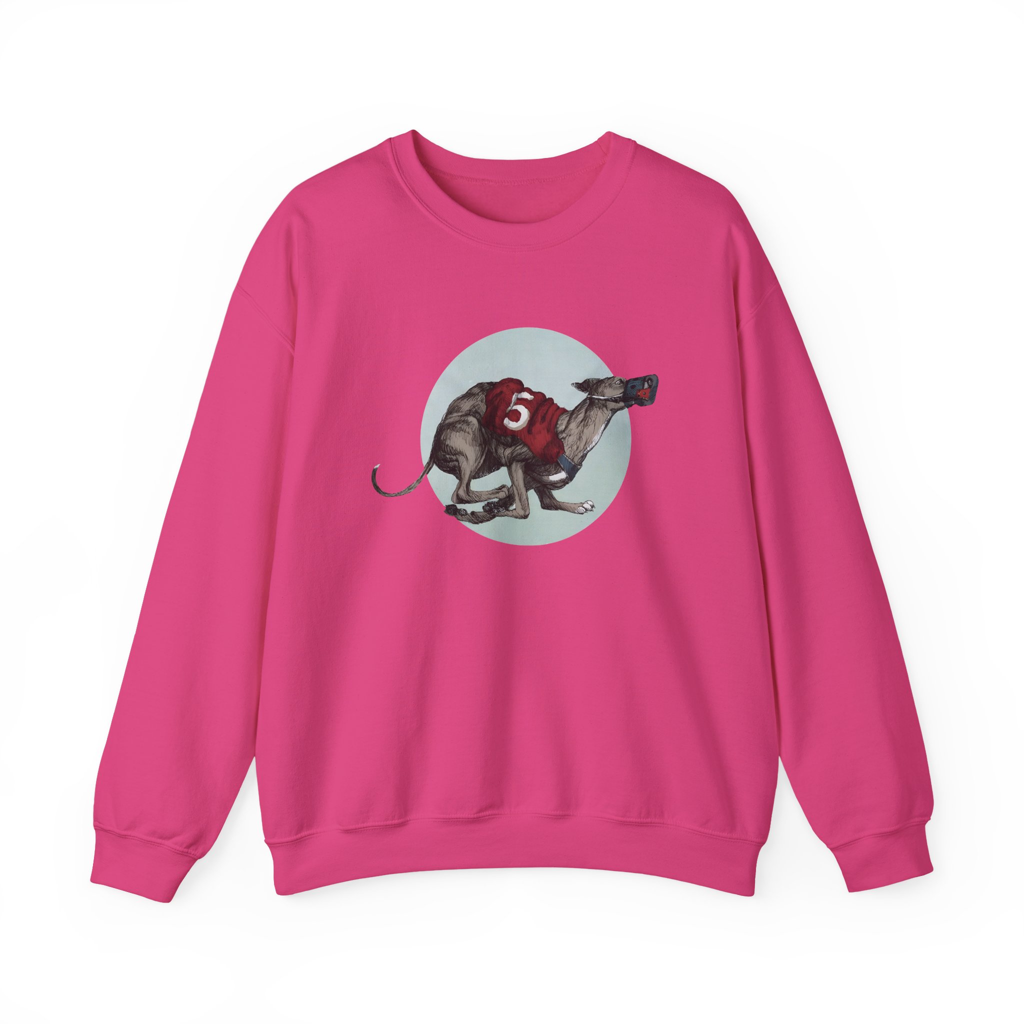 Greyhound Heather Smoke Unisex Heavy Blend™ Crewneck Sweatshirt - Image 9