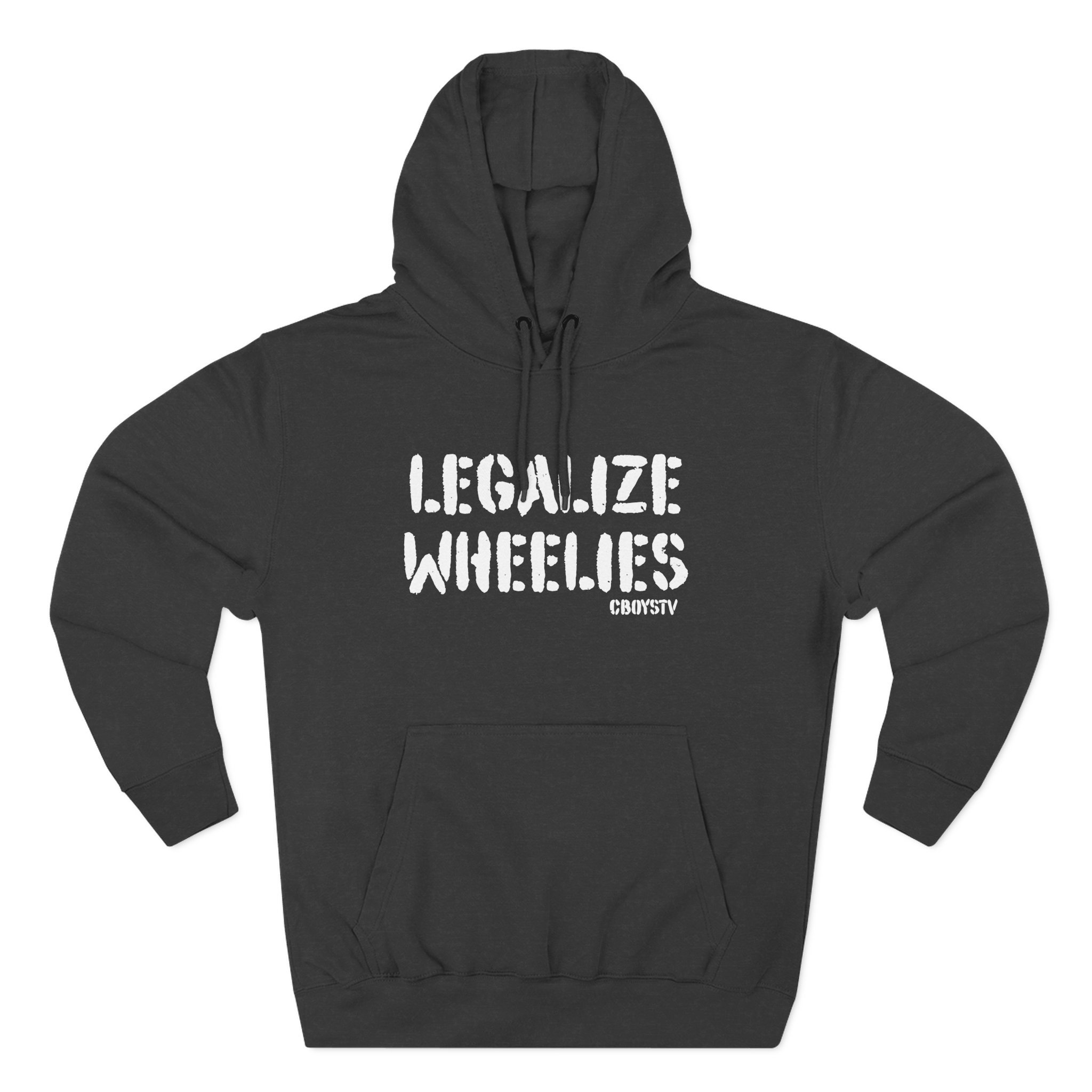 Cboystv Legalize Wheelies Three-Panel Fleece Hoodie - Image 3