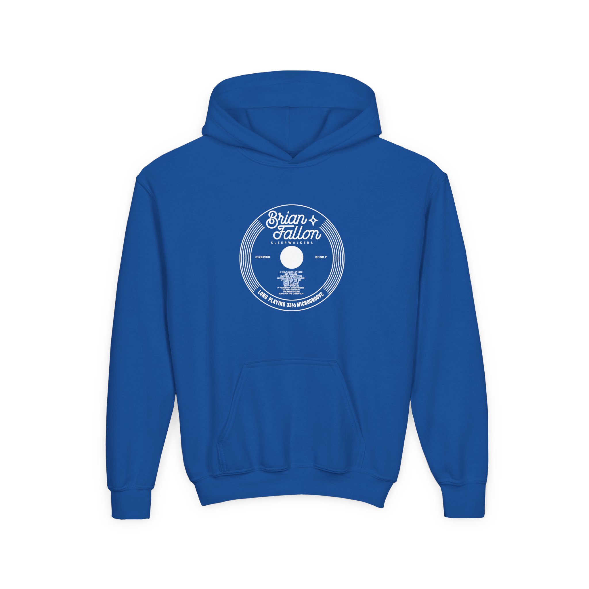 Brian Fallon Record Youth Heavy Blend Hooded Sweatshirt - Image 9