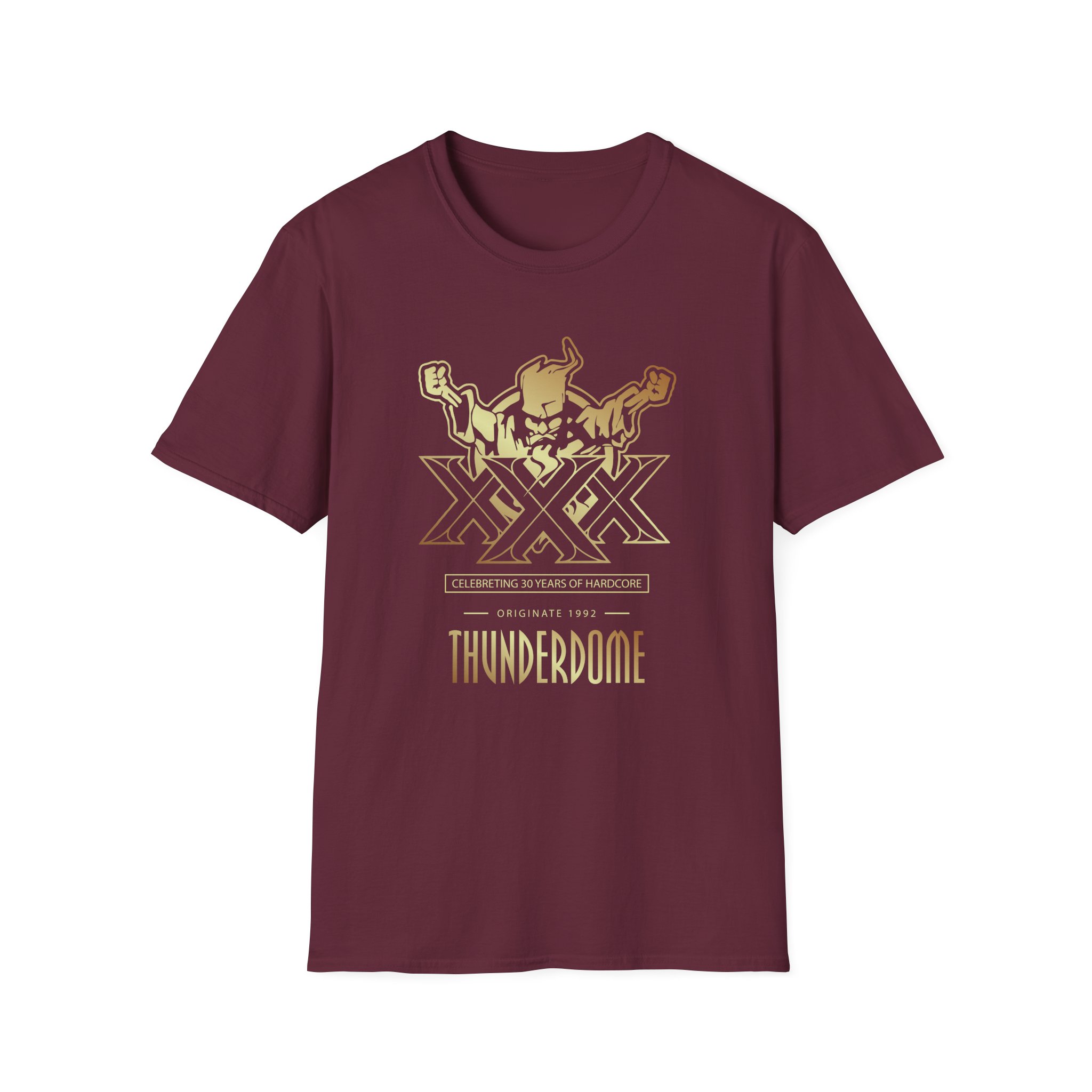 Thunderdome 30 Years of Hardcore Unisex Softstyle T-shirt - Image 3