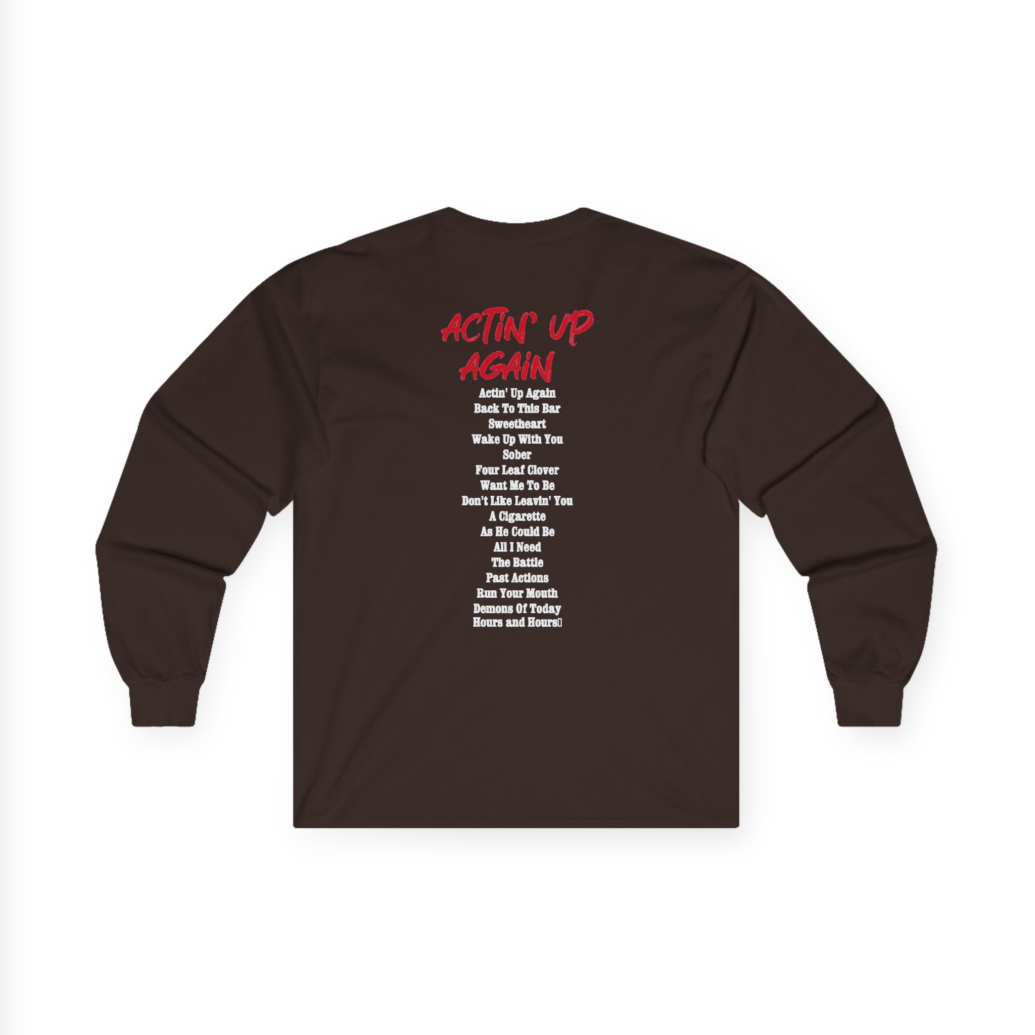 Gavin Adcock Actin' Up Again Album Unisex Ultra Cotton Long Sleeve Tee - Image 4