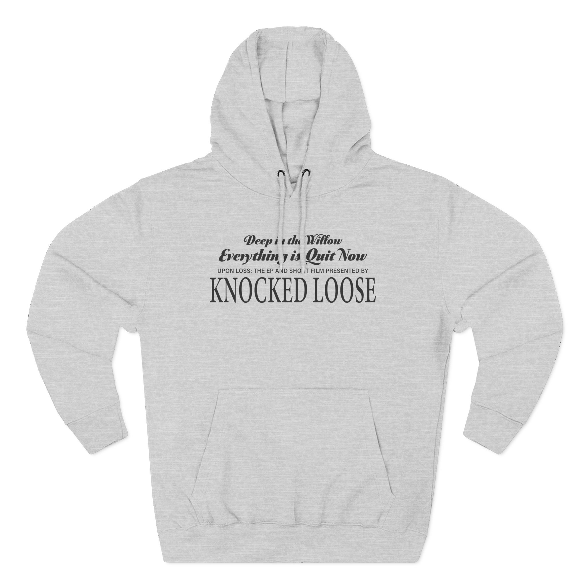 Knocked Loose Quiet Now Three-Panel Fleece Hoodie - Image 5