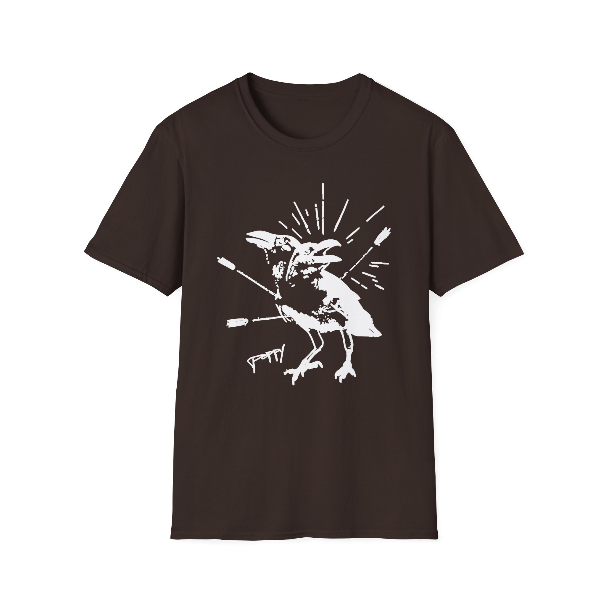 Poppy Coward Birds Unisex Softstyle T-Shirt - Image 3