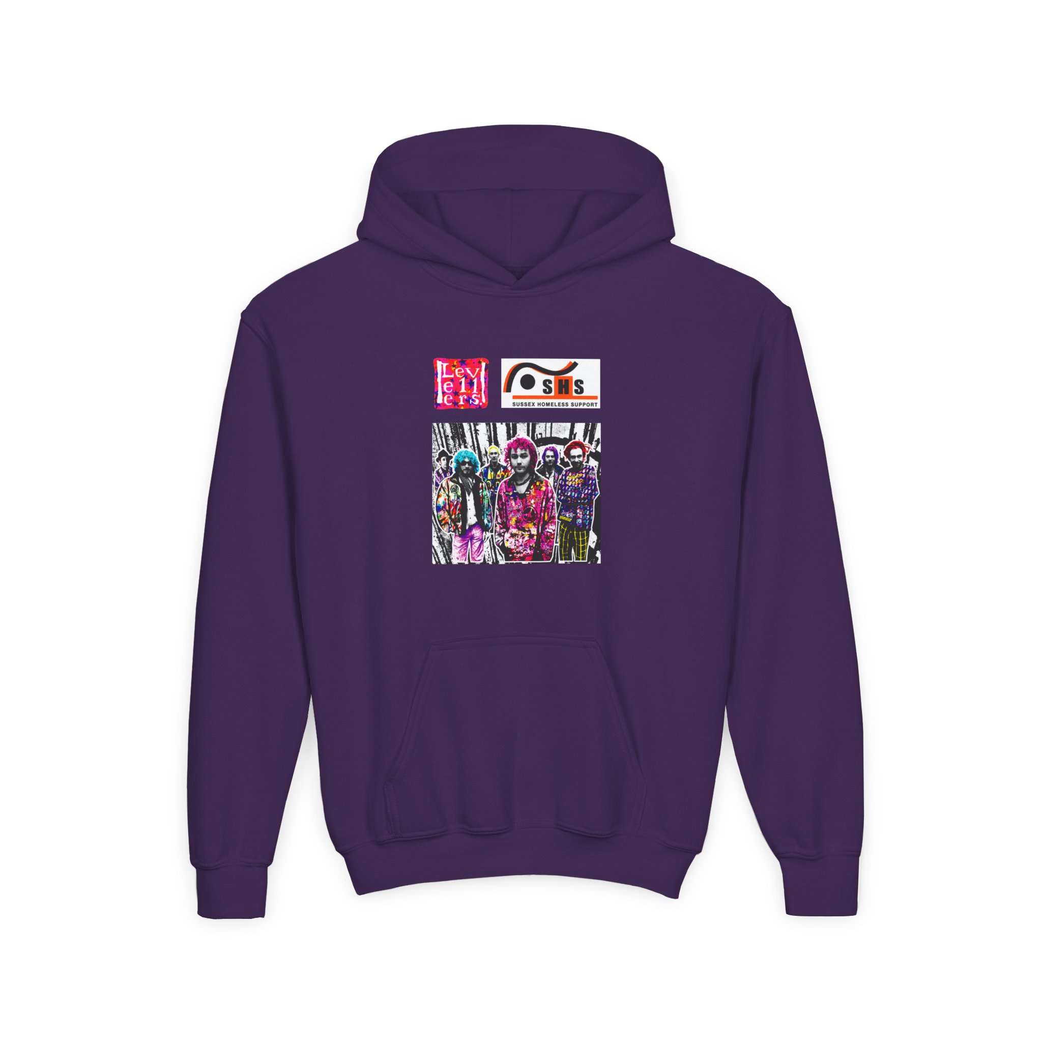Levellers Postman Print Youth Heavy Blend Hooded Sweatshirt - Image 11