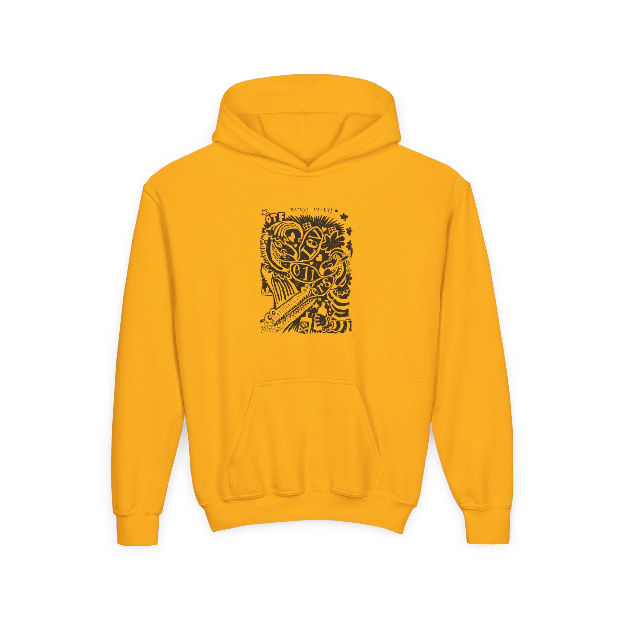 Levellers Party Party Youth Heavy Blend Hooded Sweatshirt - Image 5