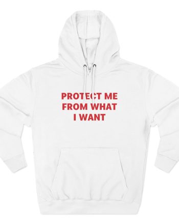 Jenny Holzer Protect Me From What I Want Three-Panel Fleece Hoodie