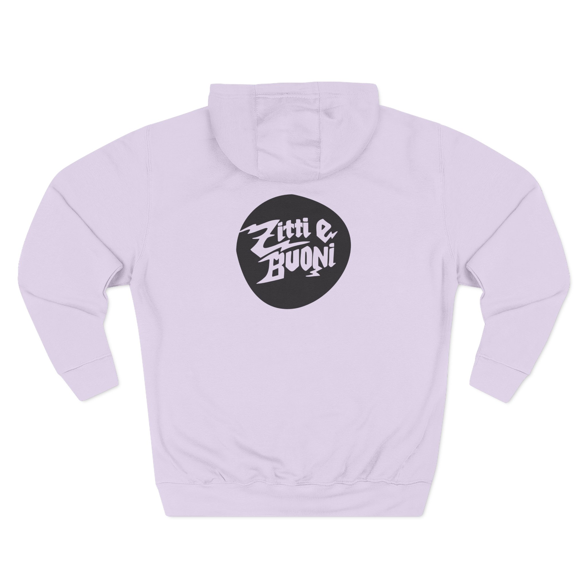 Maneskin Pocket Logo & Zitti e Buoni Circle Three-Panel Fleece Hoodie - Image 14