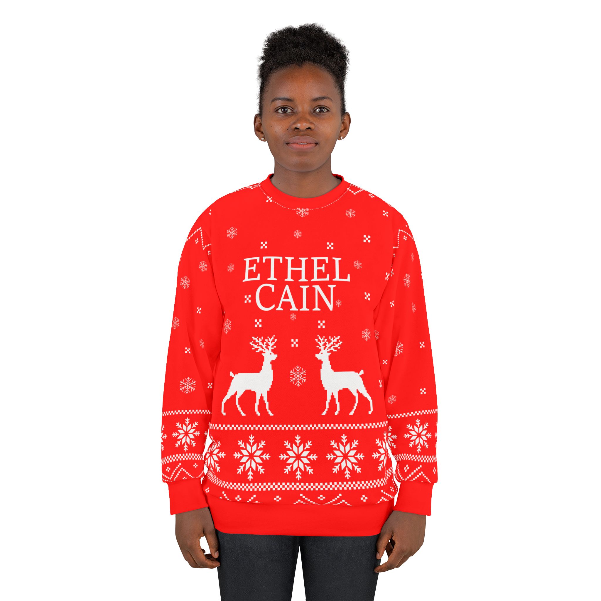 Ethel Cain Unisex Sweatshirt (AOP) - Image 4