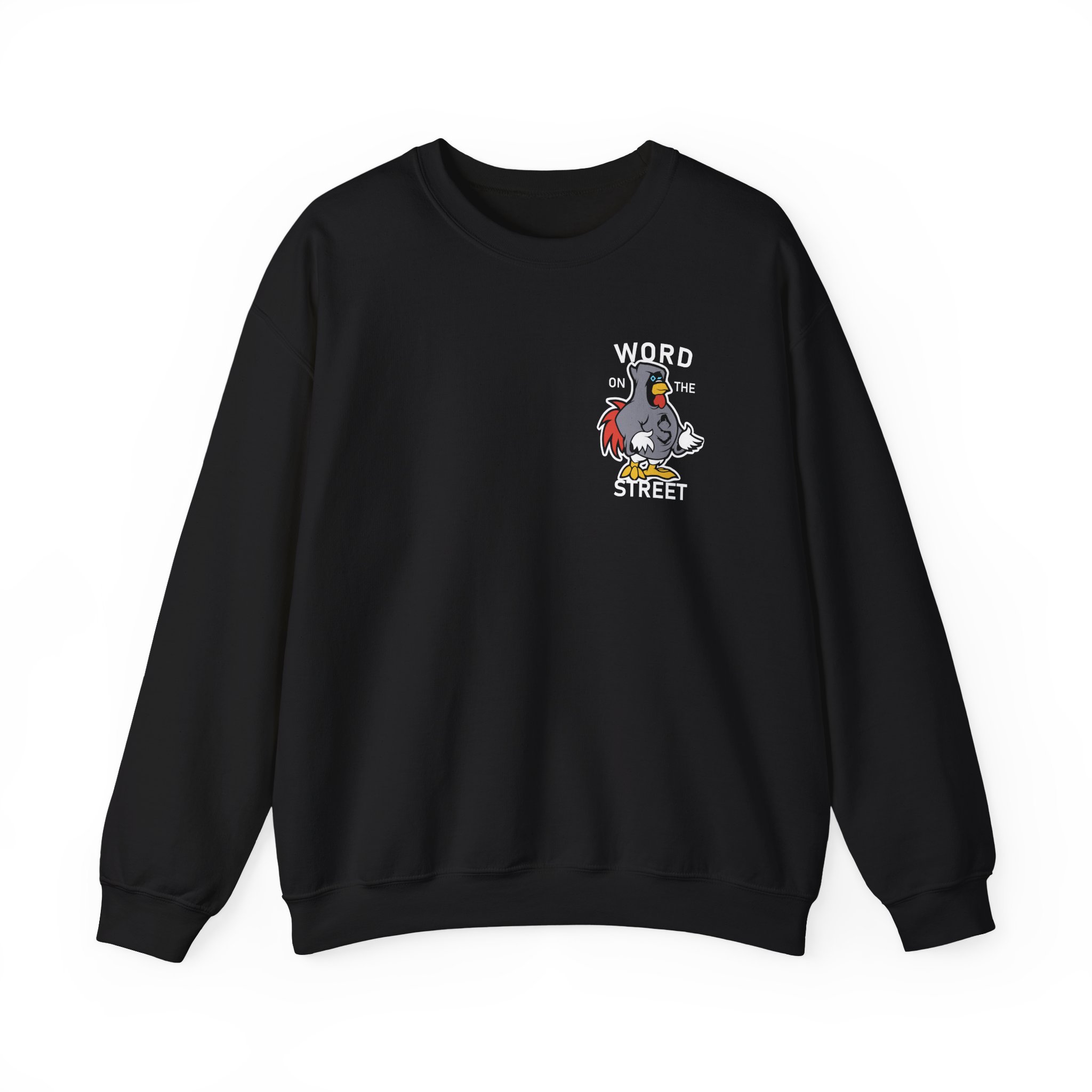 Shroud Chicken Word On The Street Unisex Heavy Blend™ Crewneck Sweatshirt - Image 3