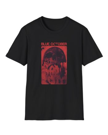 Blue October Skull Smile Unisex Softstyle T-shirt
